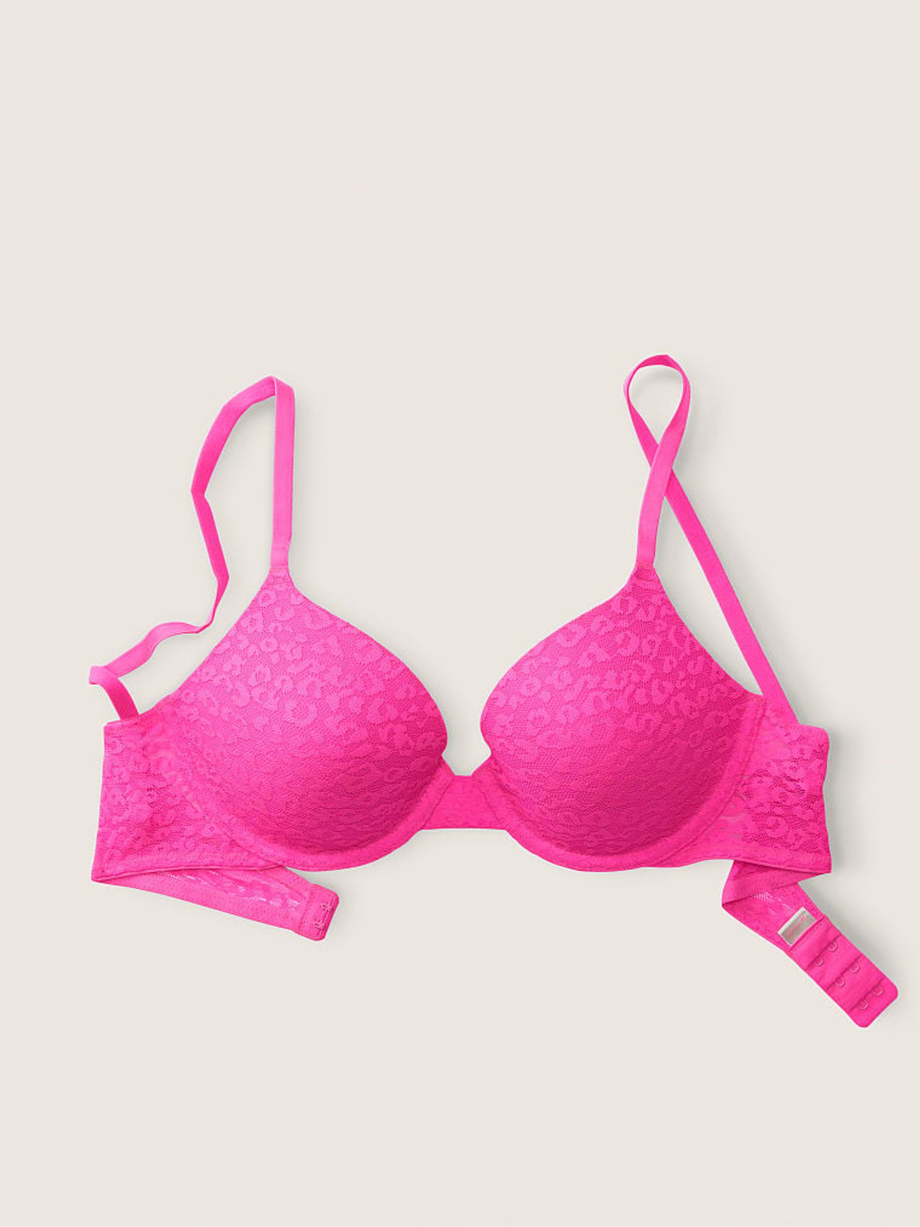 Atomic Pink Lace Lightly Lined T-Shirt Bra - Image 4 of 4