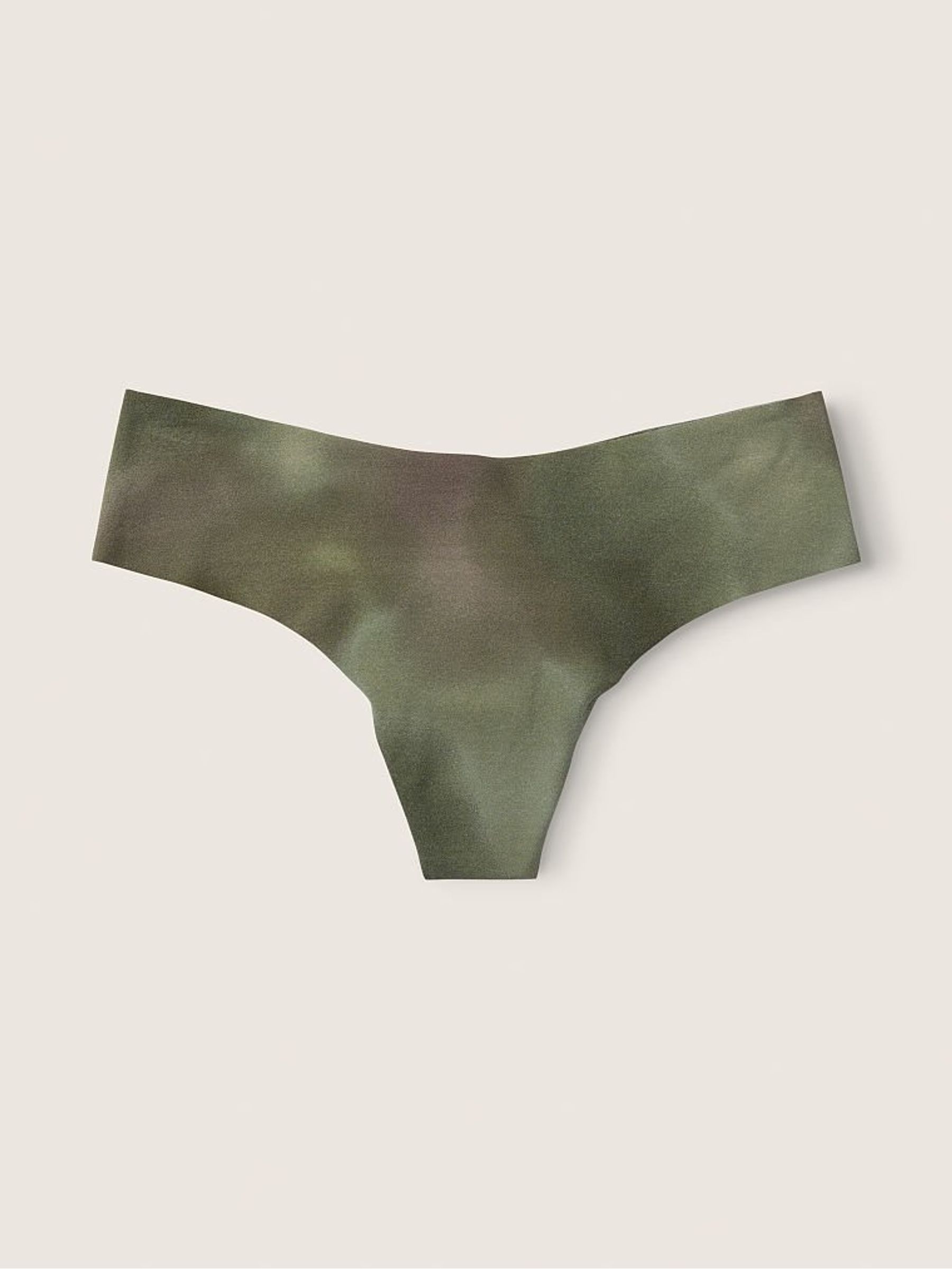Tie Dye Grassland Green No Show Thong Knickers - Image 1 of 1