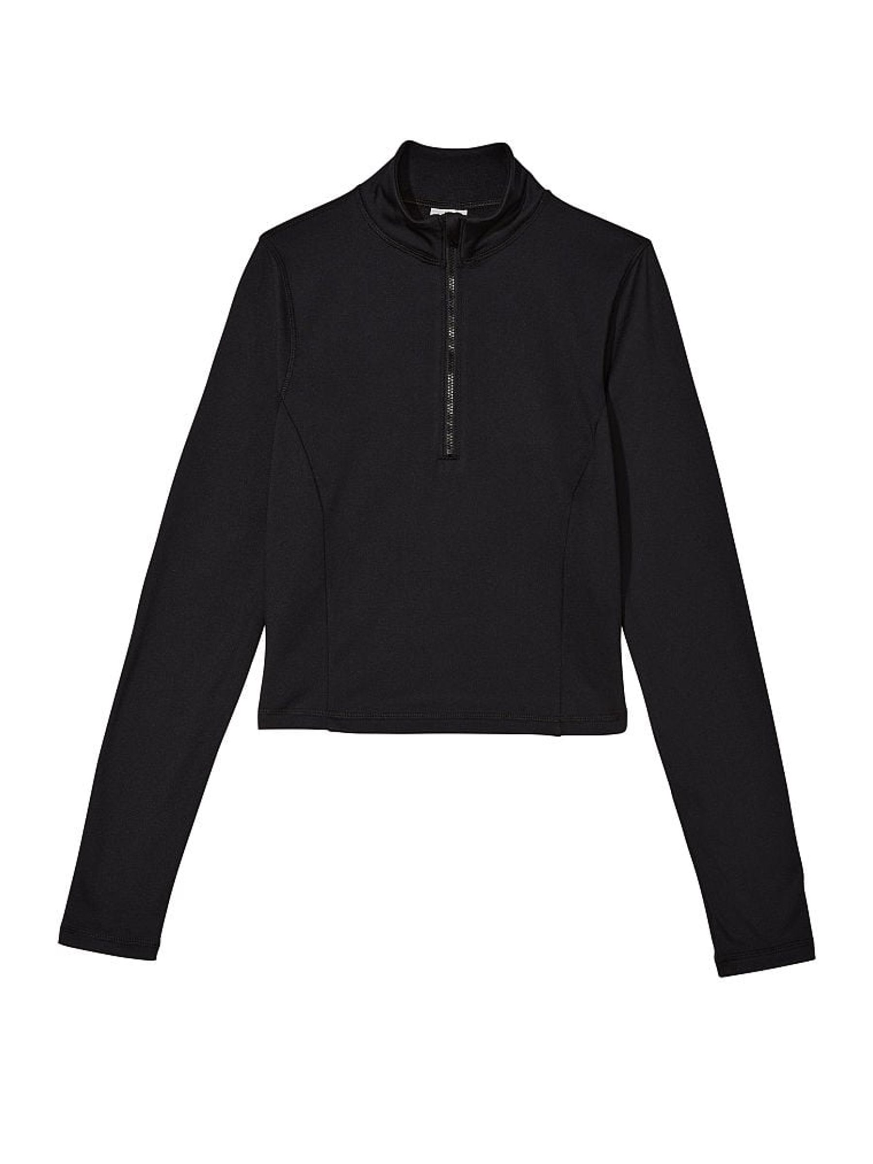 Pure Black Active Half Zip Sweat Top - Image 4 of 4