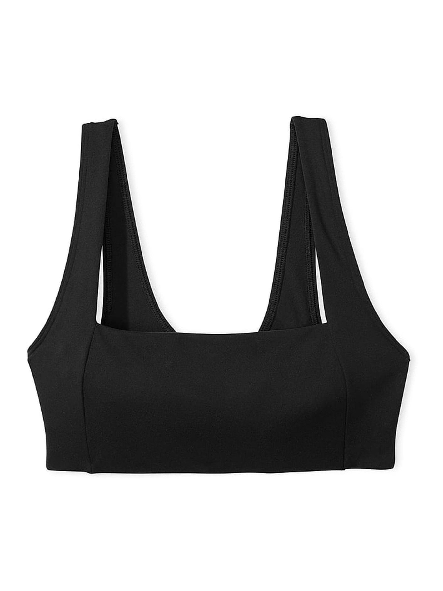 Pure Black Non Wired Lightly Lined Low Impact Sports Bra - Image 4 of 4