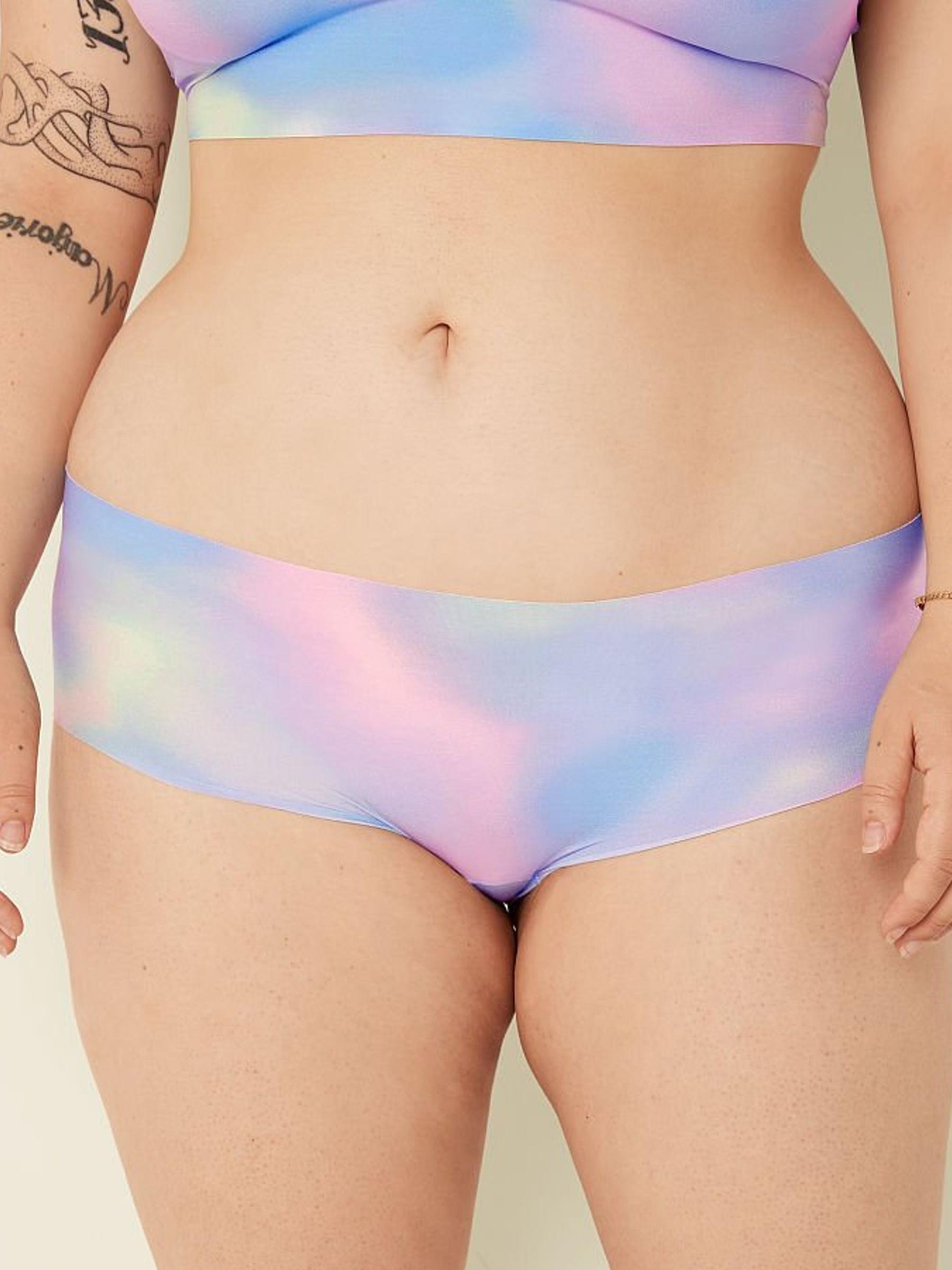 Tie Dye Arctic Ice Blue No Show Short Knickers - Image 1 of 2