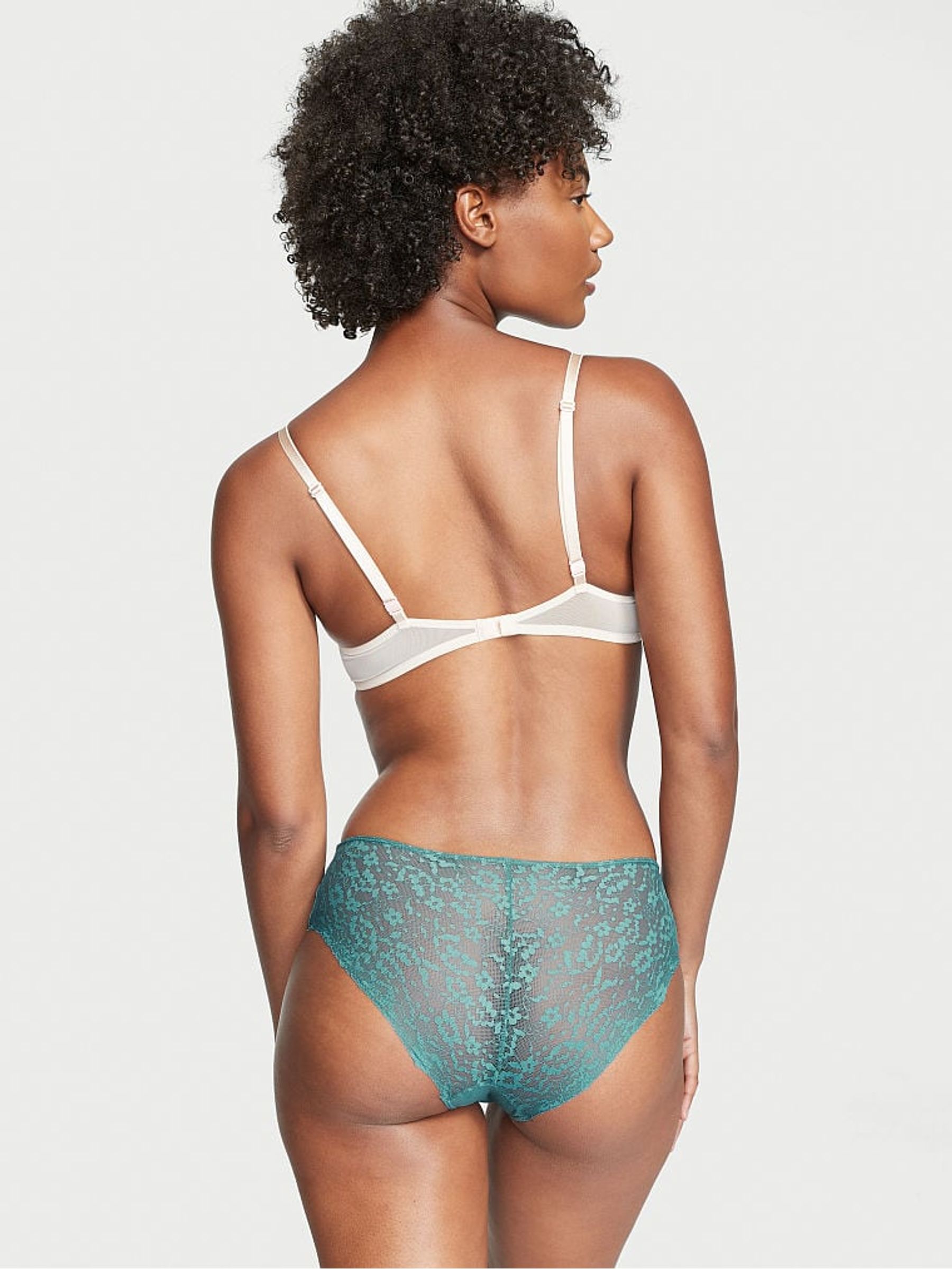 French Sage Seamless Ribbed Hipster Knickers - Image 2 of 3