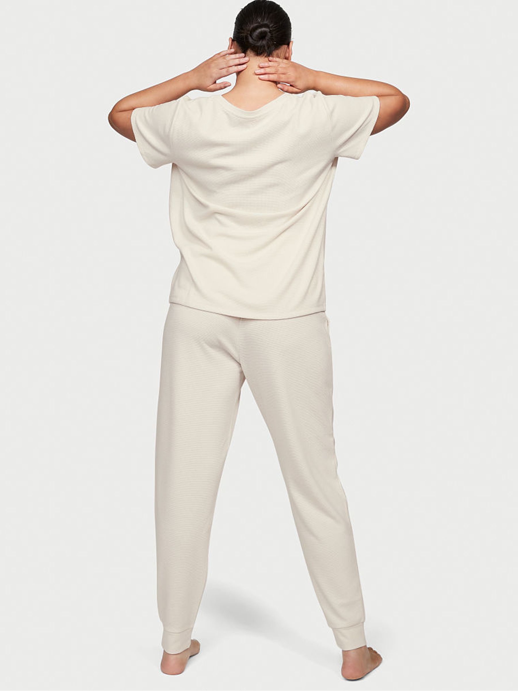 Vanilla Dream Waffle Lounge Jogger Set - Image 2 of 4