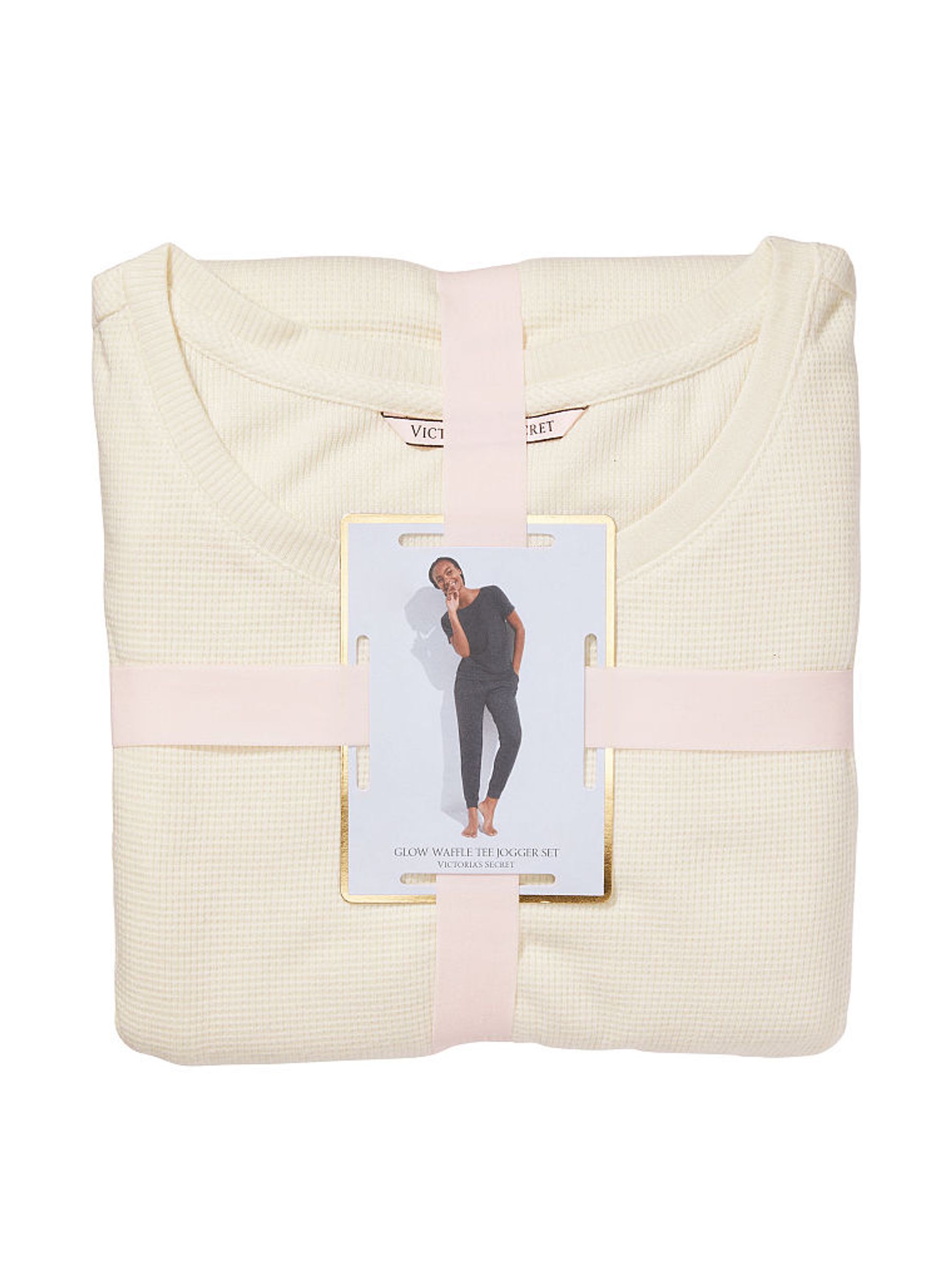 Vanilla Dream Waffle Lounge Jogger Set - Image 4 of 4