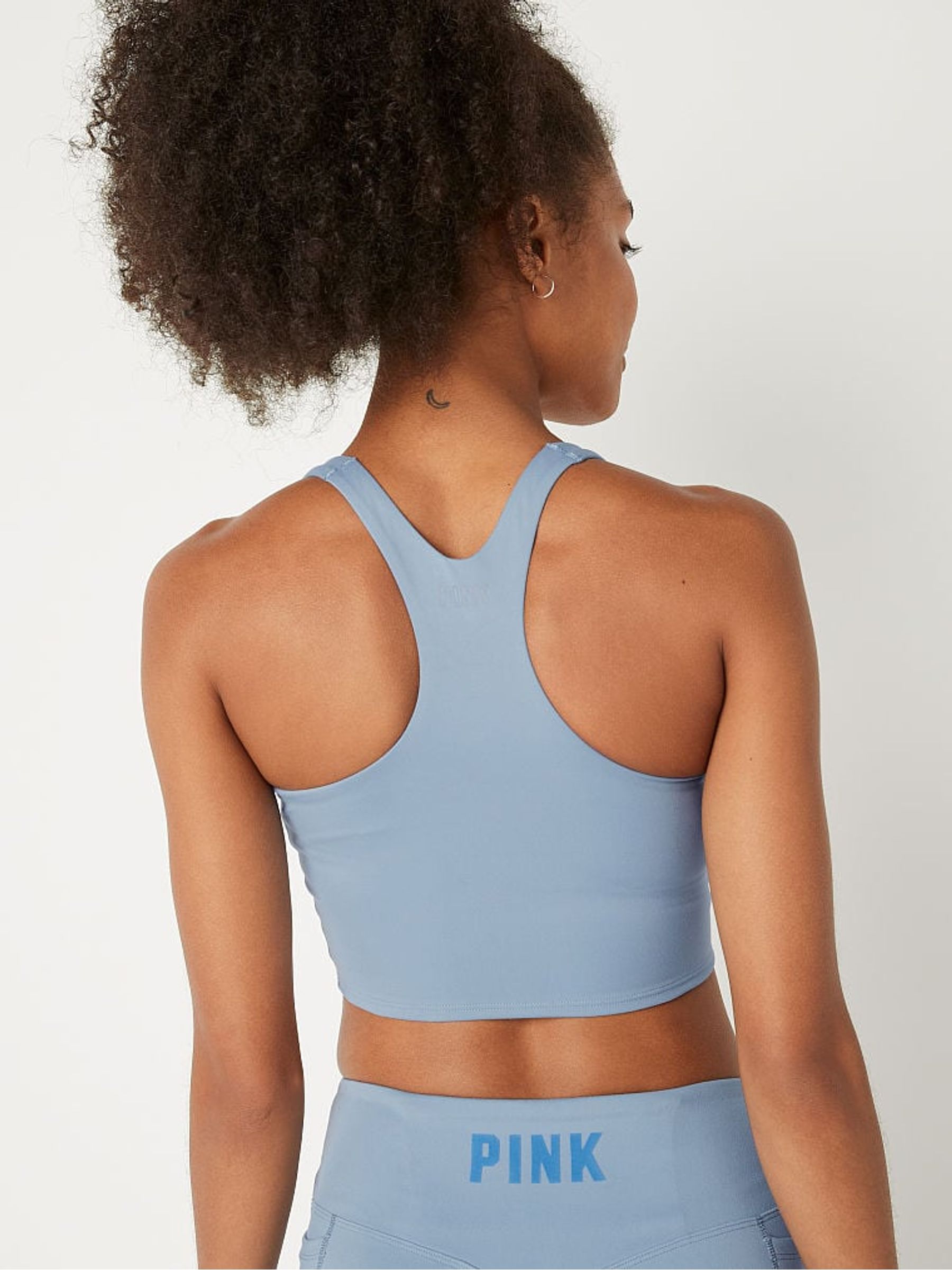 Chalk Blue Seamless Lightly Lined Low Impact Sports Bra - Image 2 of 4