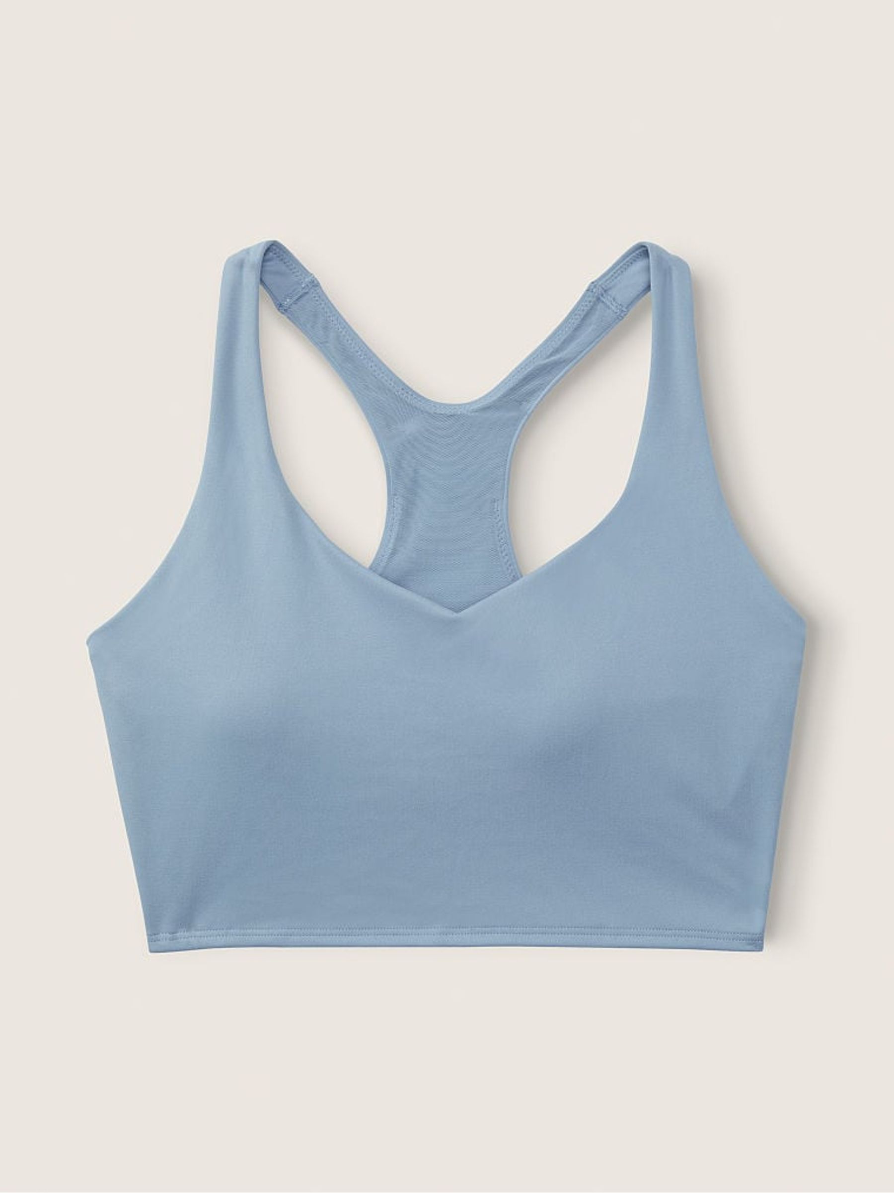 Chalk Blue Seamless Lightly Lined Low Impact Sports Bra - Image 4 of 4