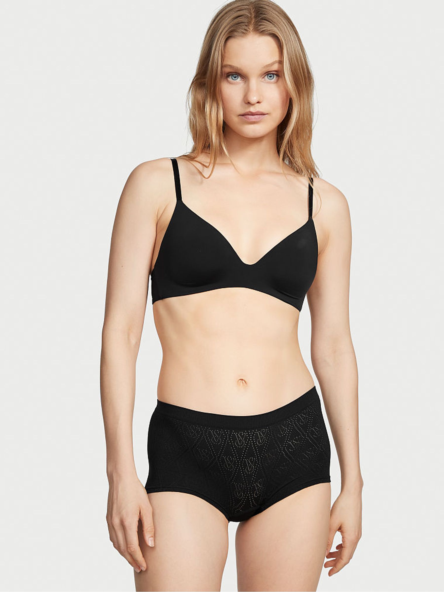 Black Seamless Short Knickers - Image 1 of 1