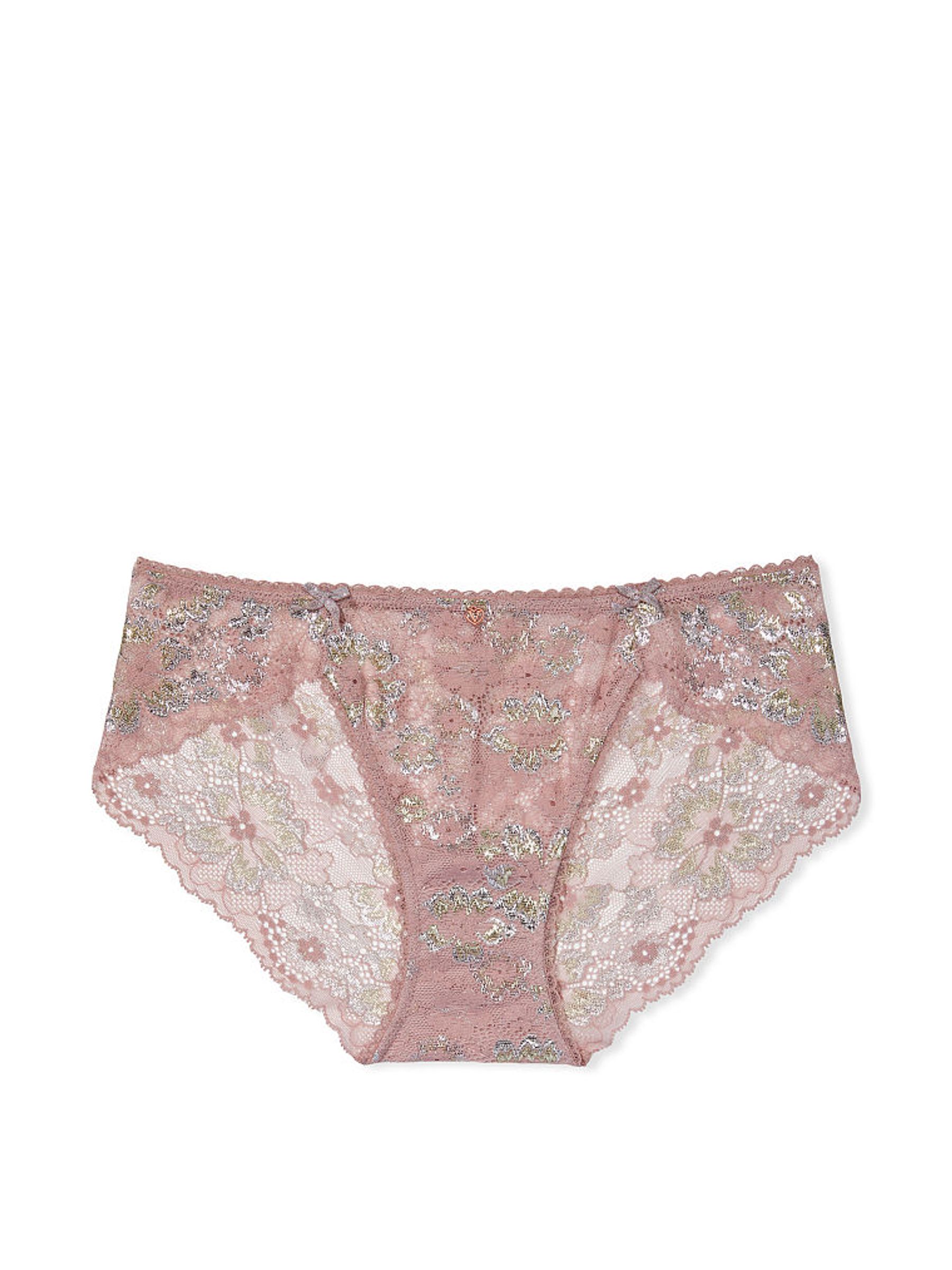 French Mauve Pink Lace Hipster Knickers - Image 3 of 3