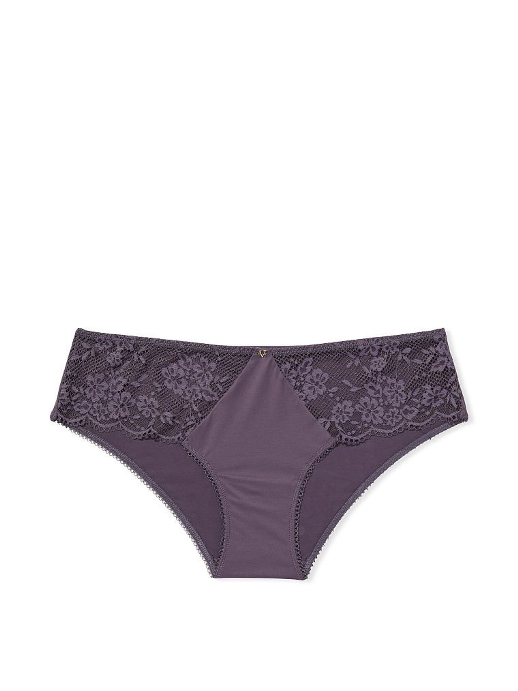 Tornado Grey Lace Trim Hipster Knickers - Image 3 of 3