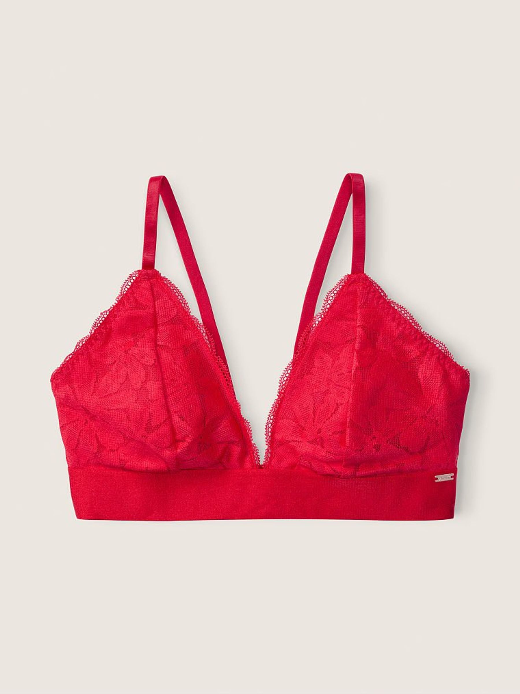 Red Pepper Lace Unlined Triangle Bralette - Image 1 of 2