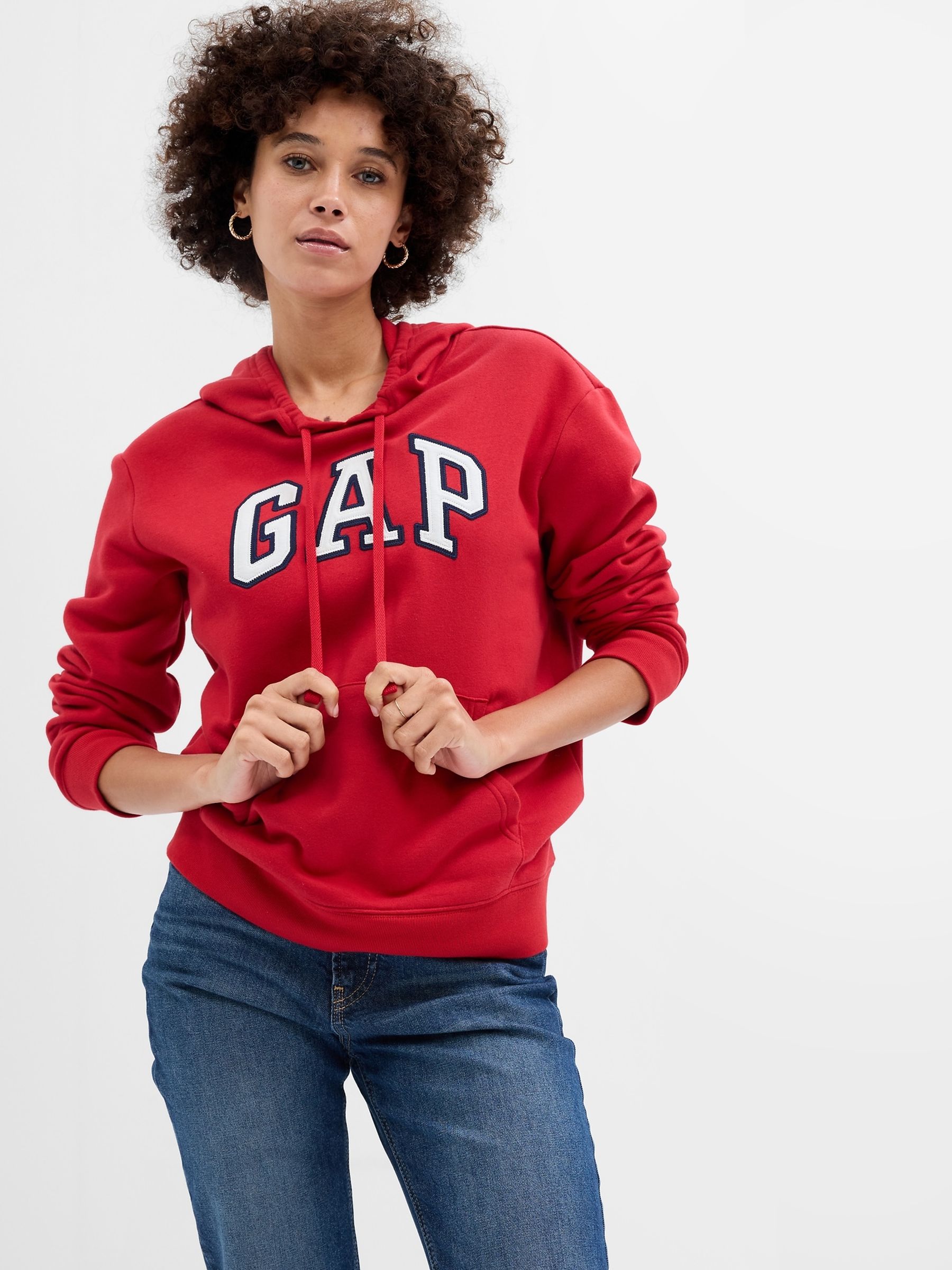 Red Logo Pullover Hoodie - Image 1 of 3
