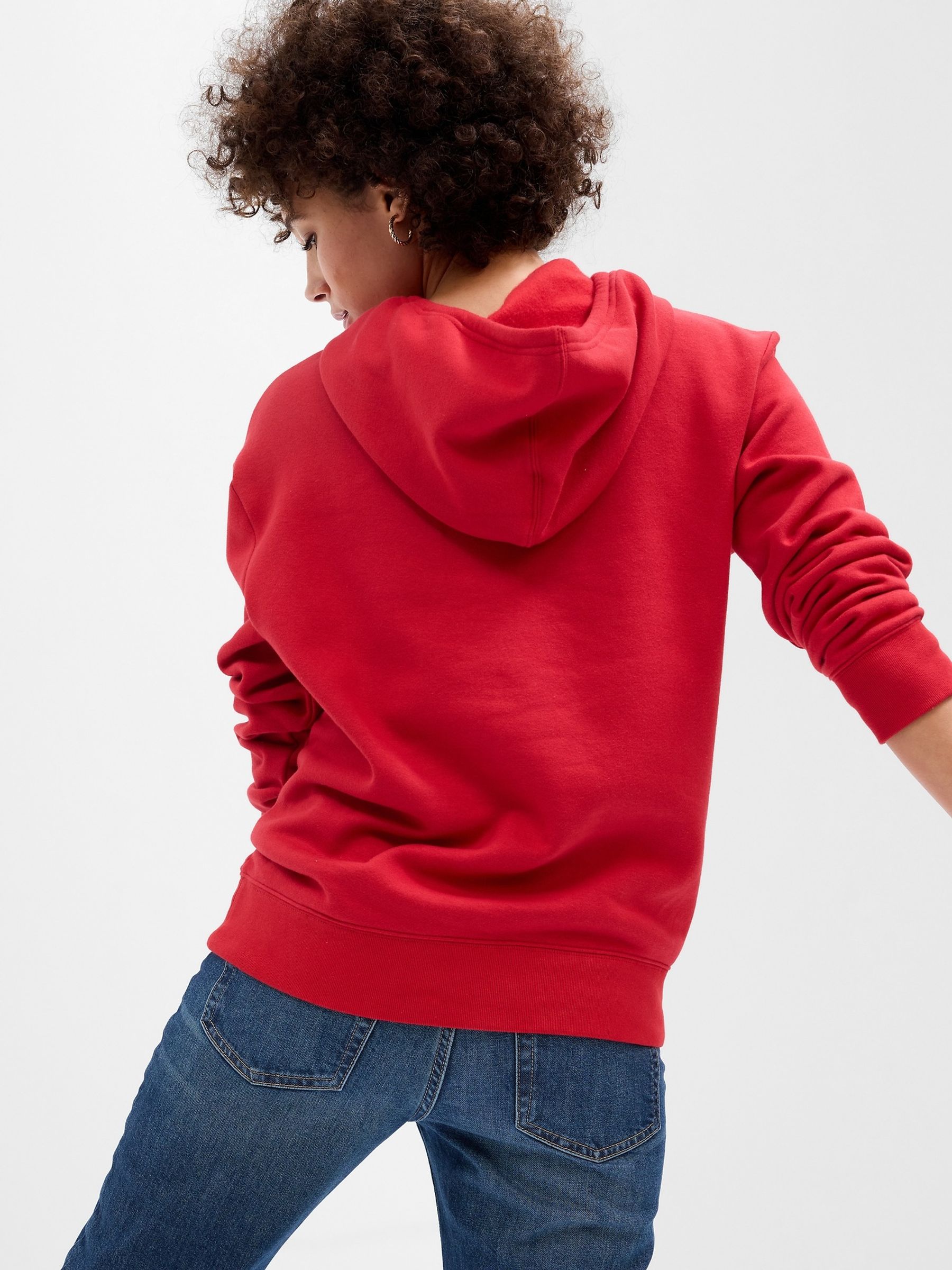 Red Logo Pullover Hoodie - Image 2 of 3