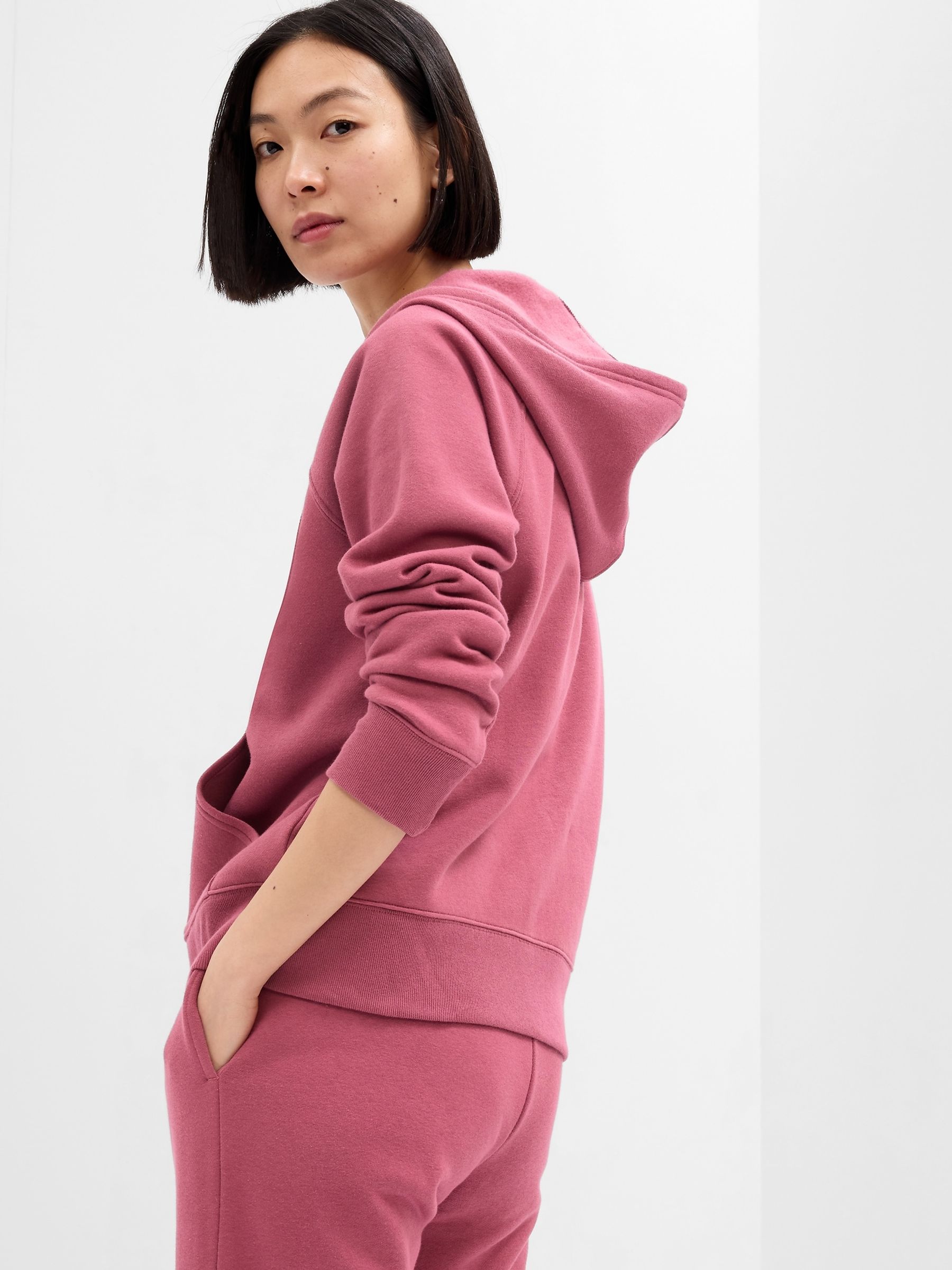 Pink Logo Zip Up Hoodie - Image 2 of 2