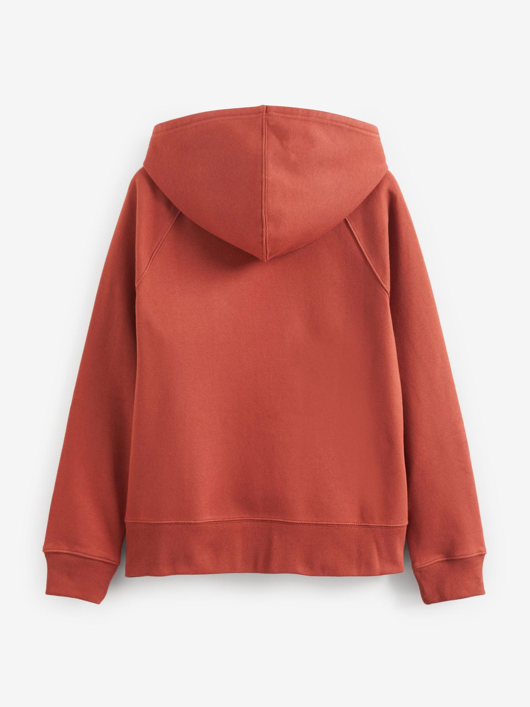 Orange Logo Zip Up Hoodie - Image 2 of 3