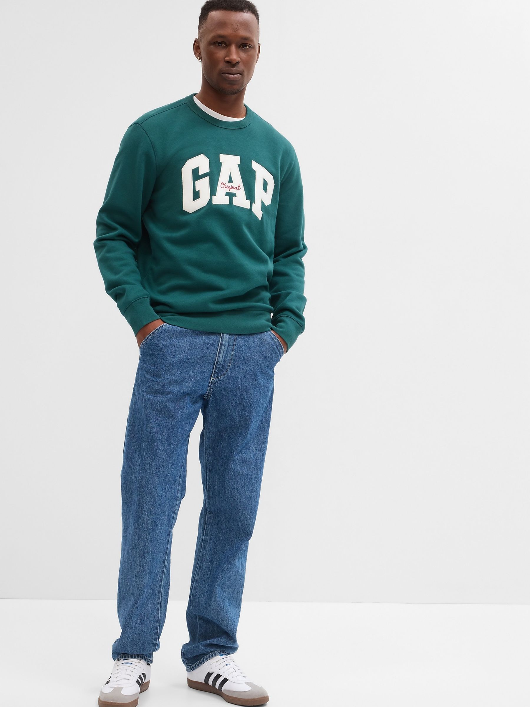 Green Original Logo Crew Neck Sweatshirt - Image 1 of 1