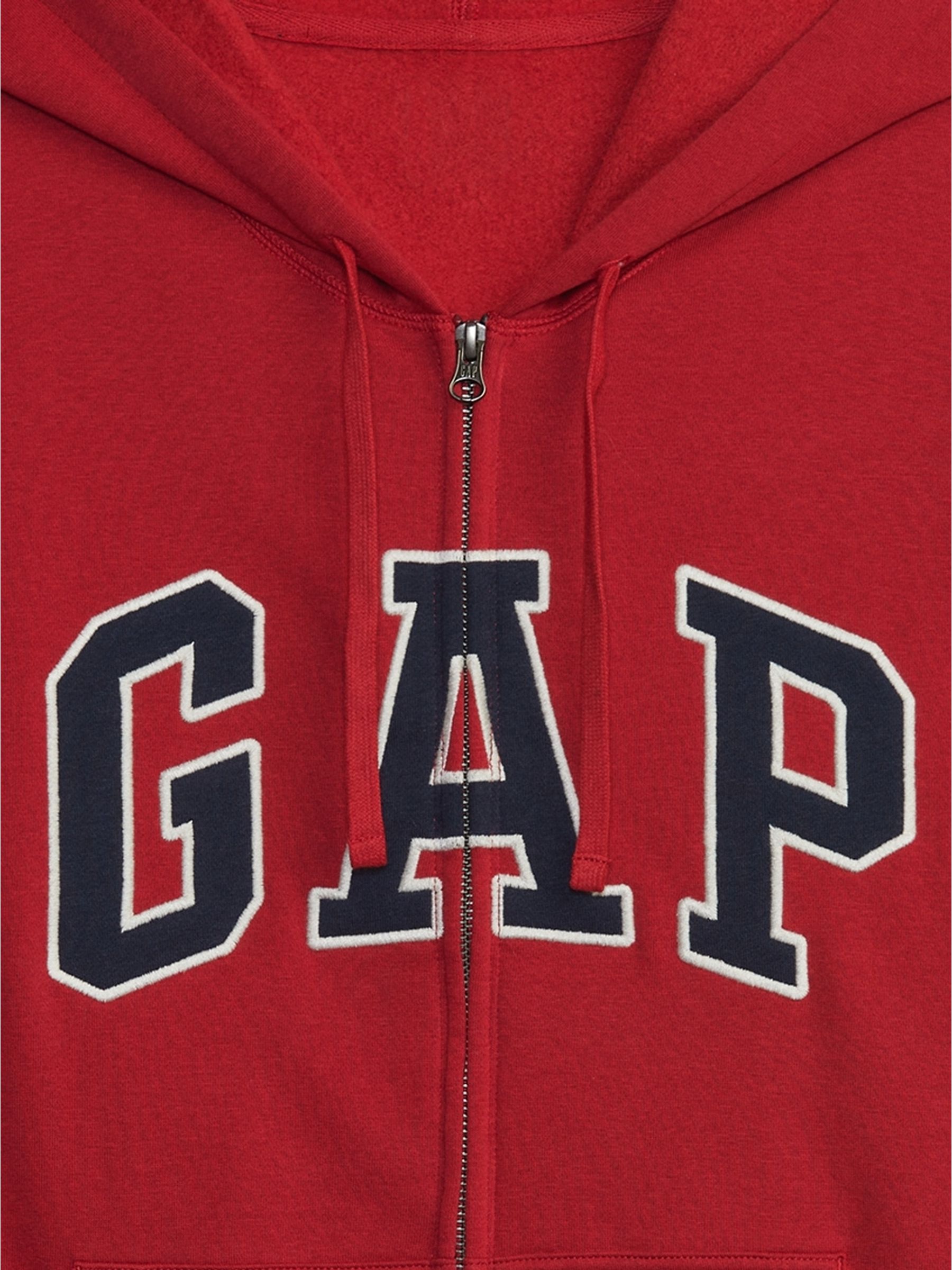 Red Logo Zip Up Hoodie - Image 4 of 4