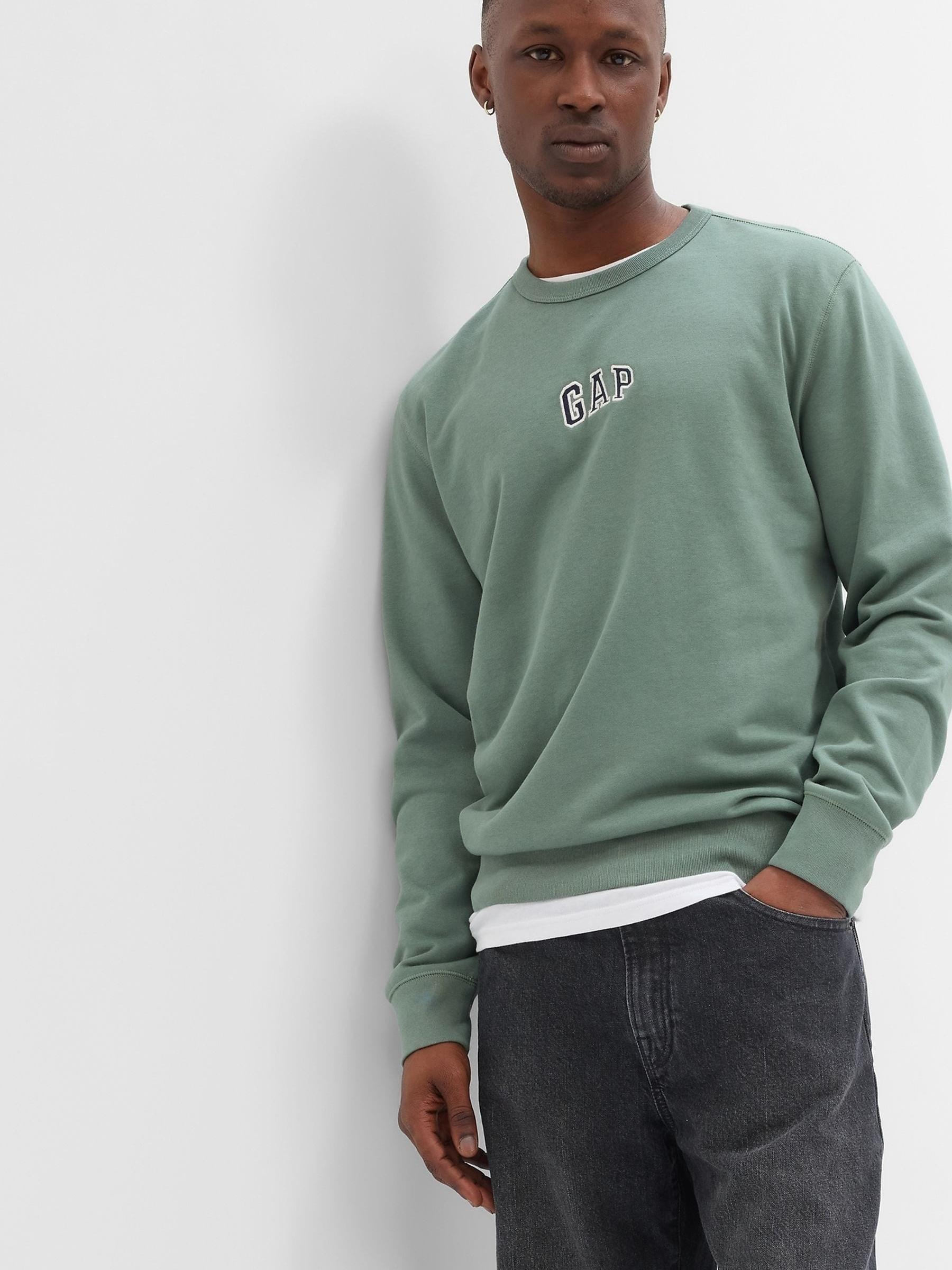 Green Logo Crew Neck Long Sleeve Sweatshirt - Image 1 of 2