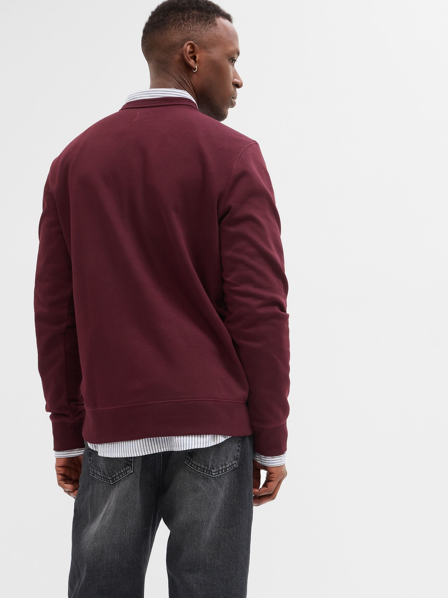 Red Logo Crew Neck Long Sleeve Sweatshirt - Image 2 of 2