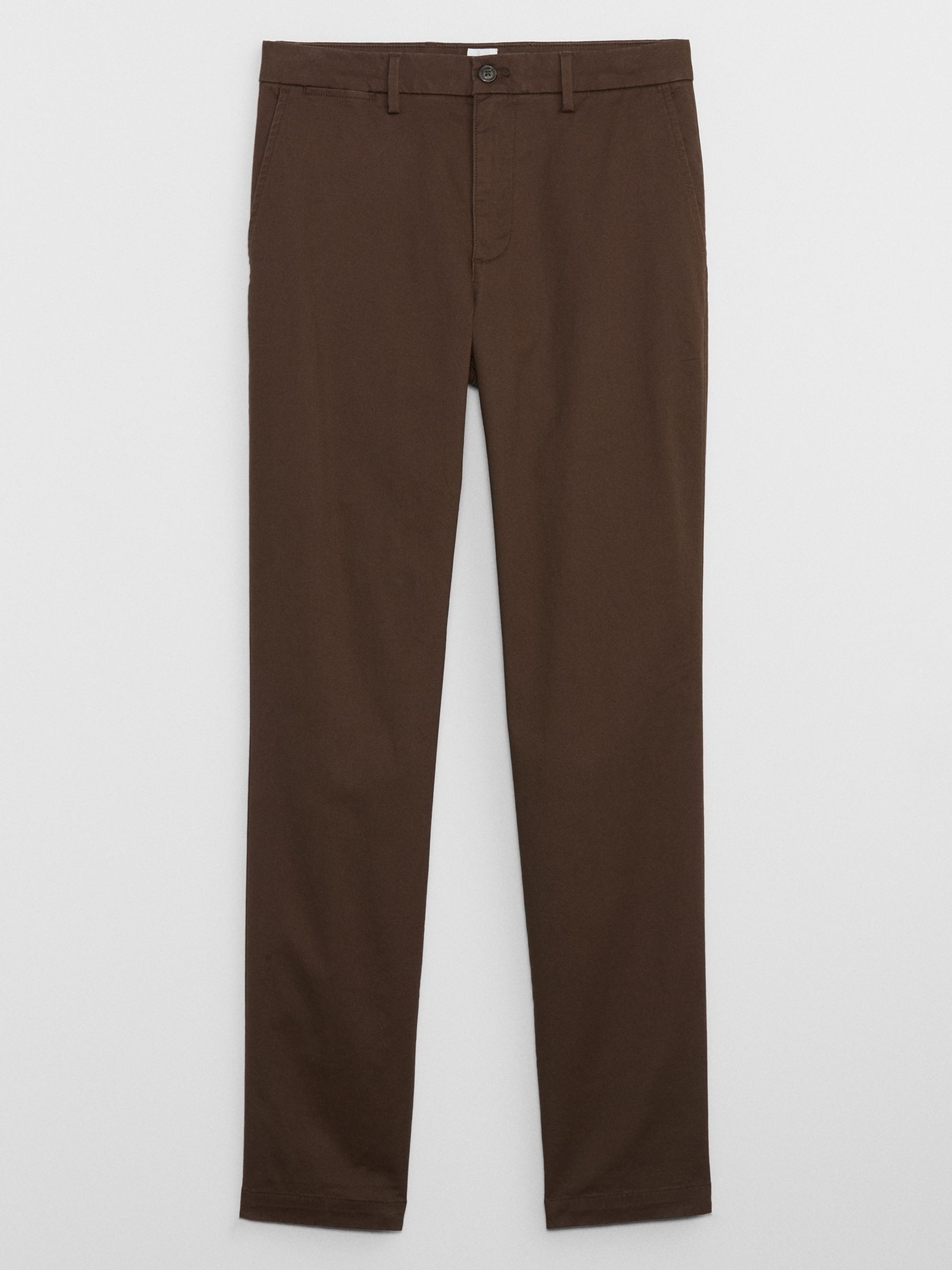 Brown Straight Taper Fit Essential Chinos - Image 3 of 4