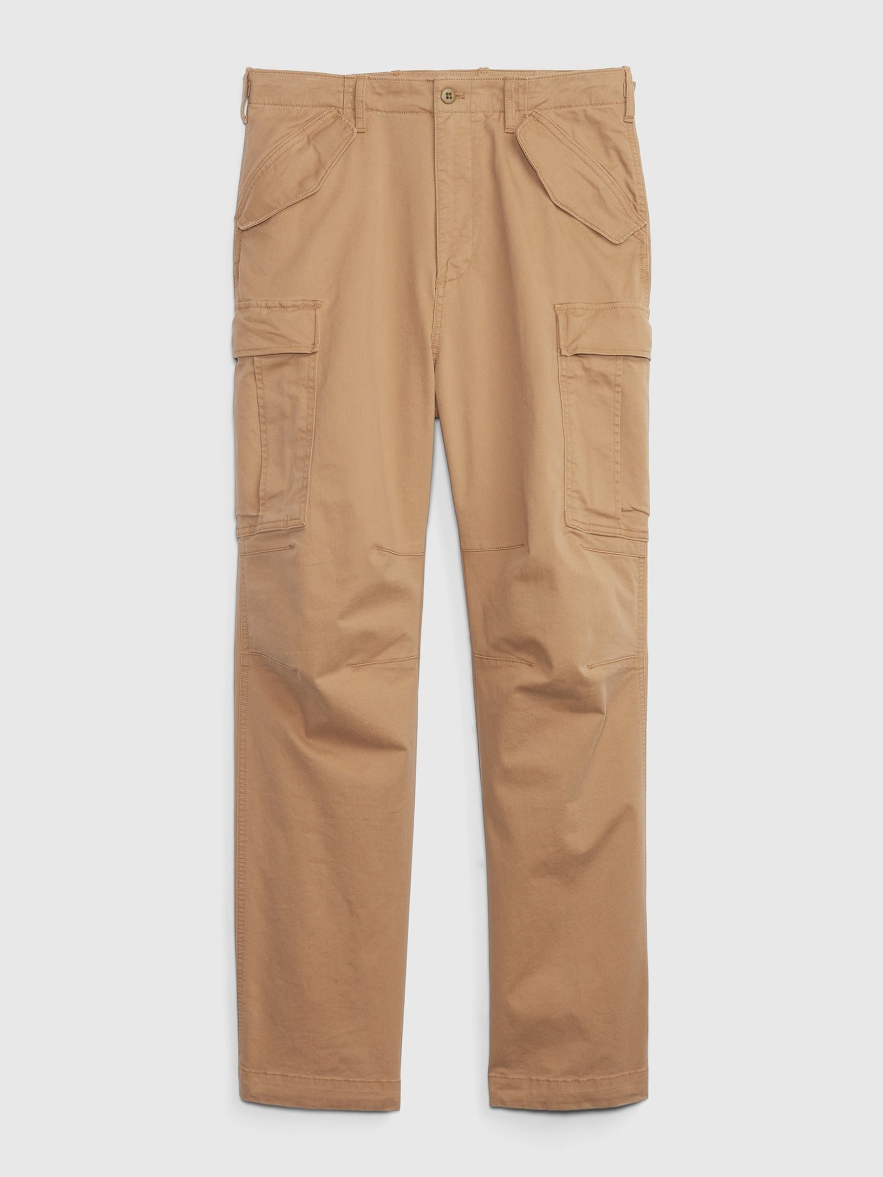 Beige Relaxed Utility Cargo Trousers - Image 4 of 4