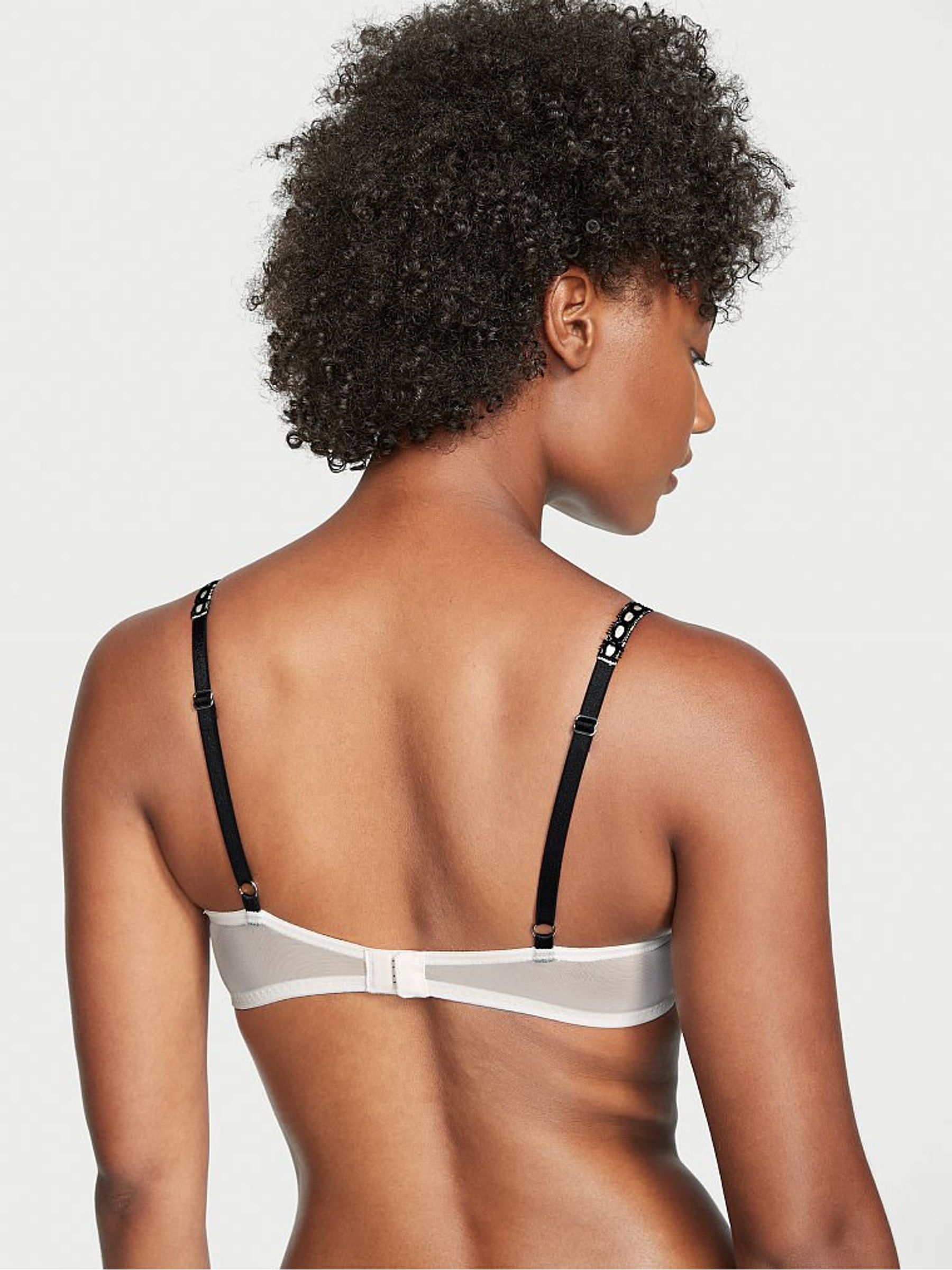 White Lace Lightly Lined Demi Bra - Image 2 of 3