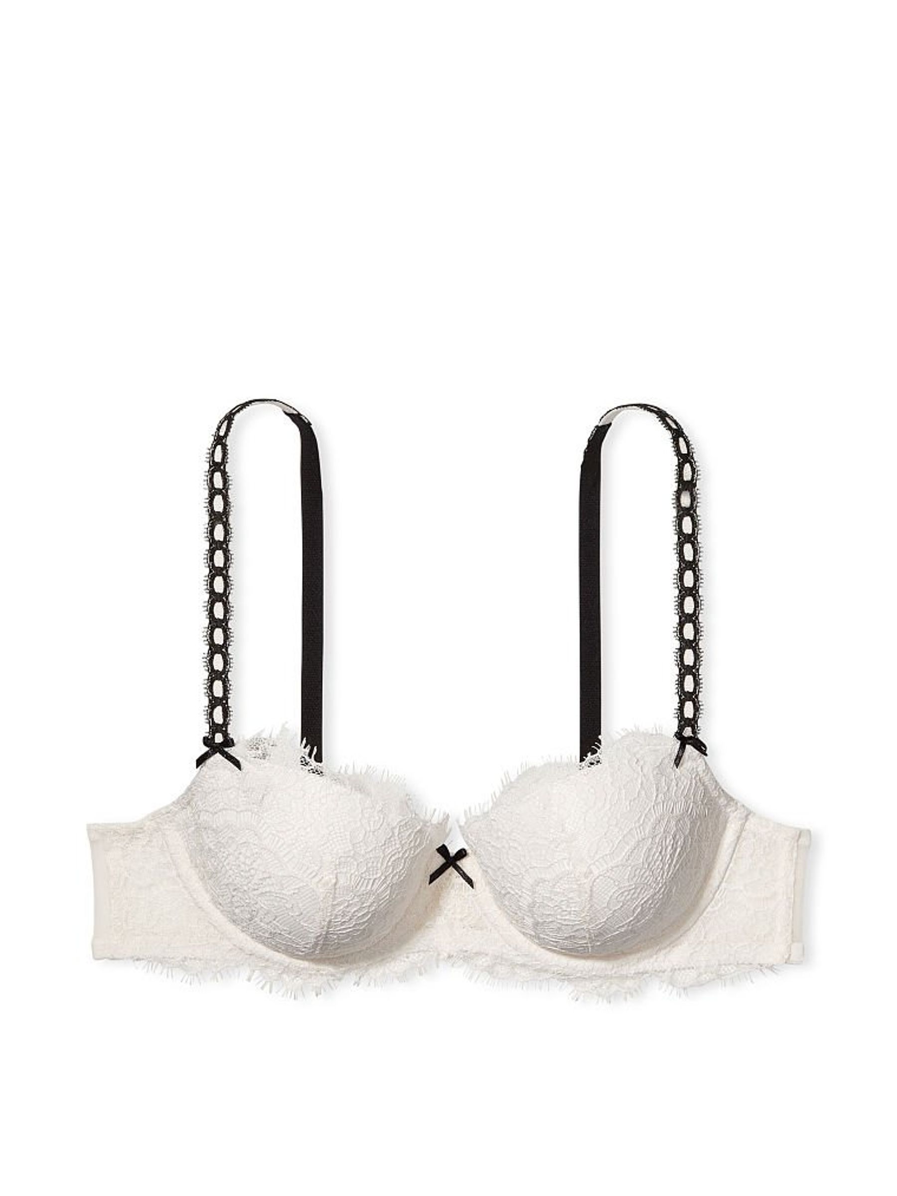 White Lace Lightly Lined Demi Bra - Image 3 of 3
