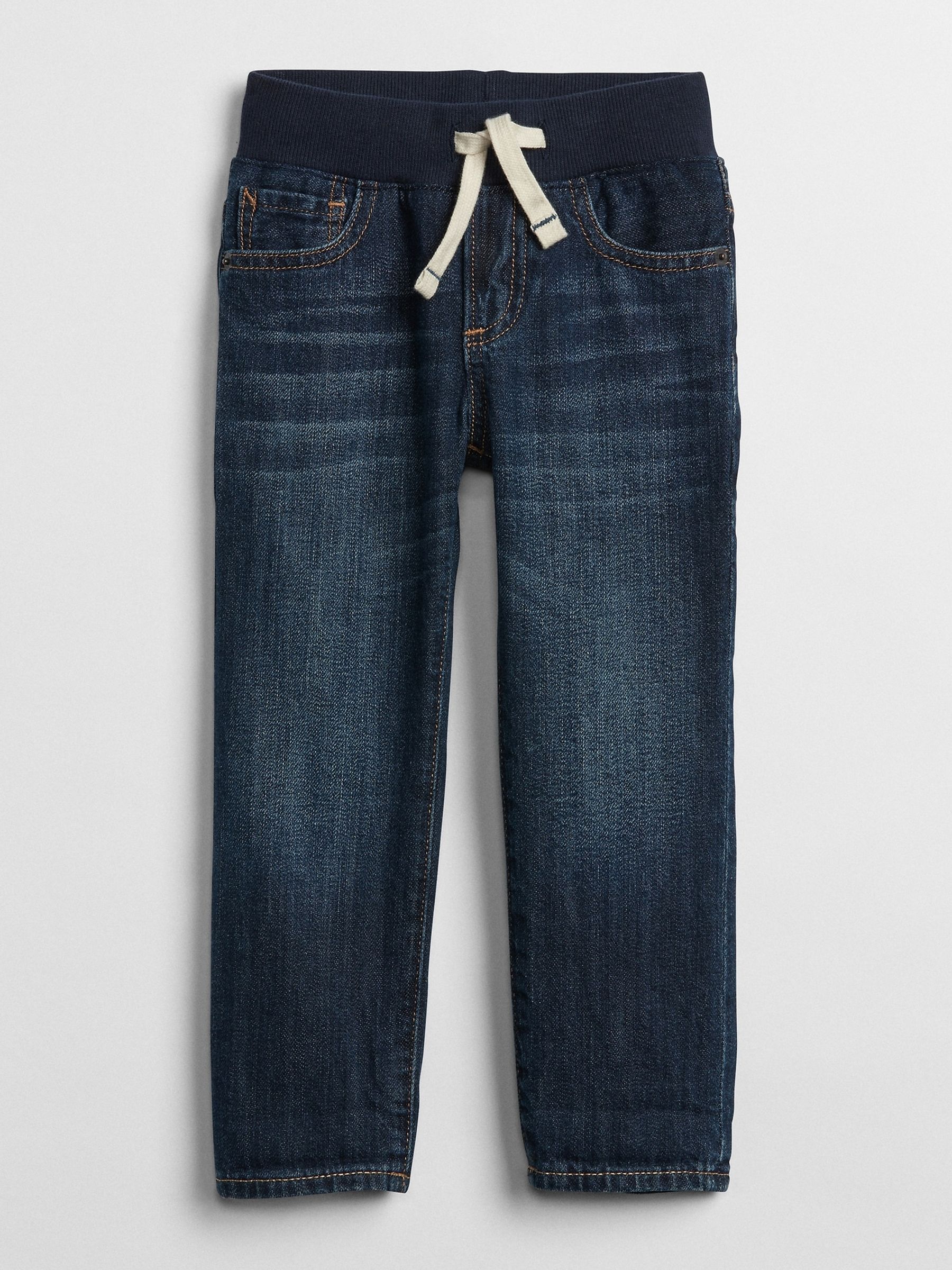 Mid Wash Blue Cotton Slim Fit Stretch Jeans (6mths-5yrs) - Image 2 of 5