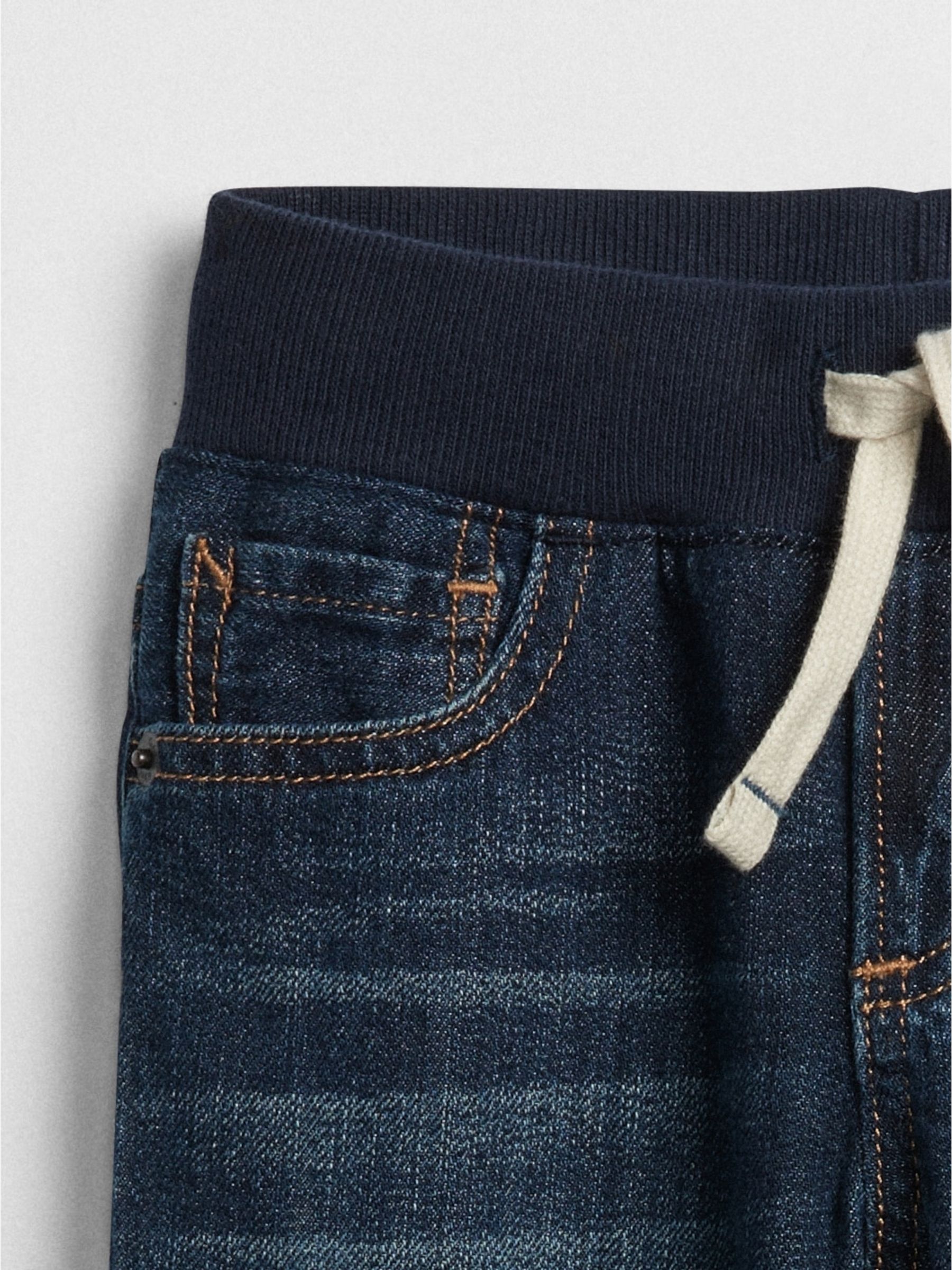 Mid Wash Blue Cotton Slim Fit Stretch Jeans (6mths-5yrs) - Image 4 of 5