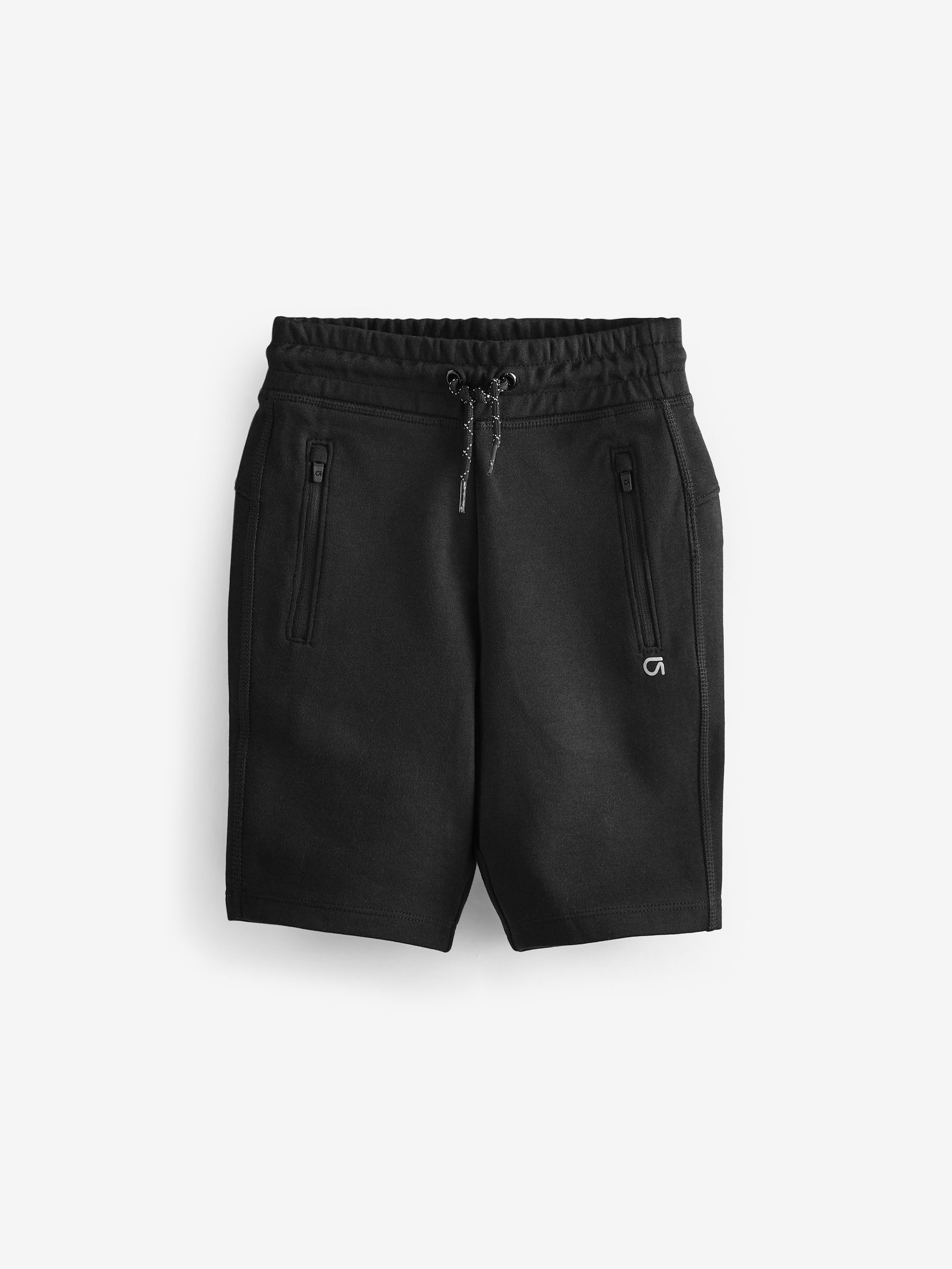 Black Pull On Zip Pocket Jogger Shorts (4-13yrs) - Image 1 of 3