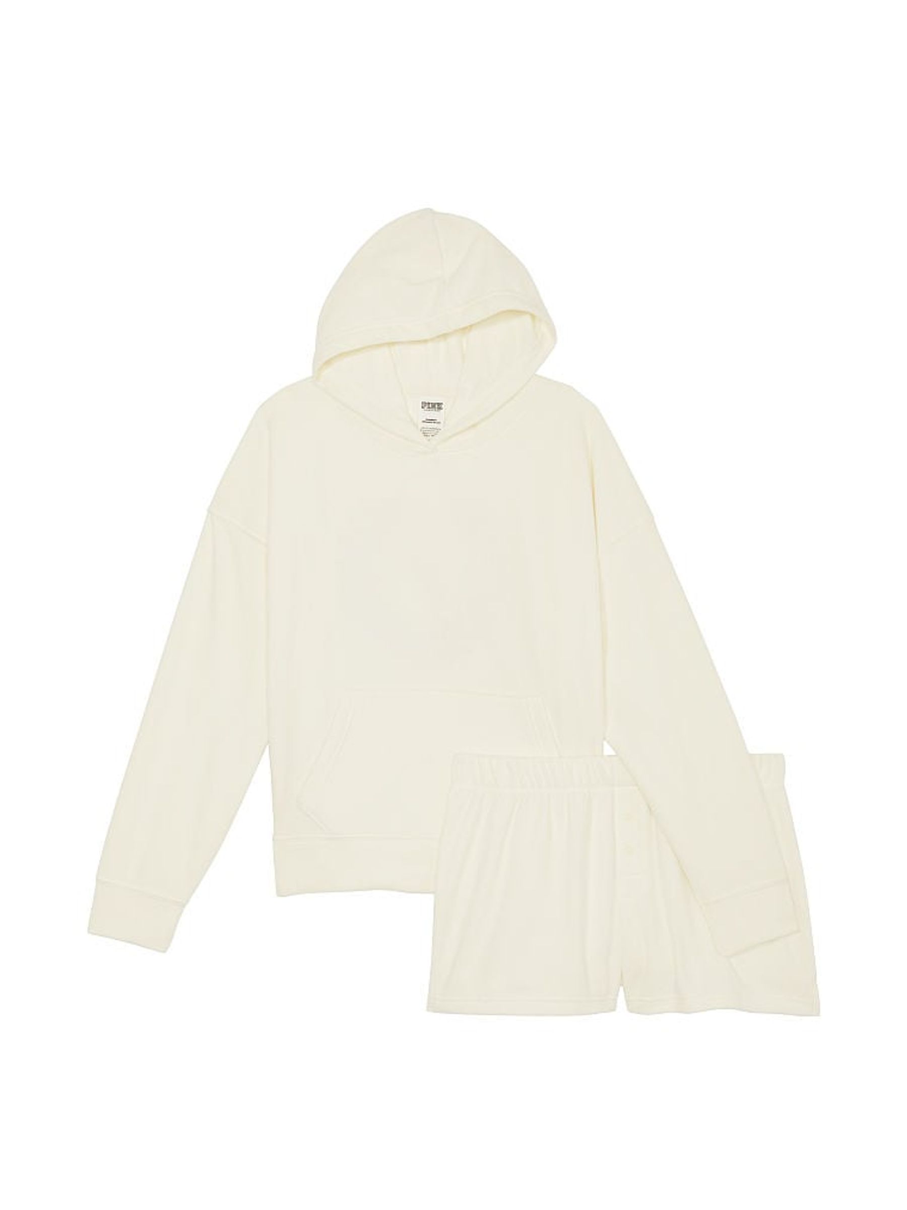 Creamer White Polar Fleece Short Set - Image 4 of 4