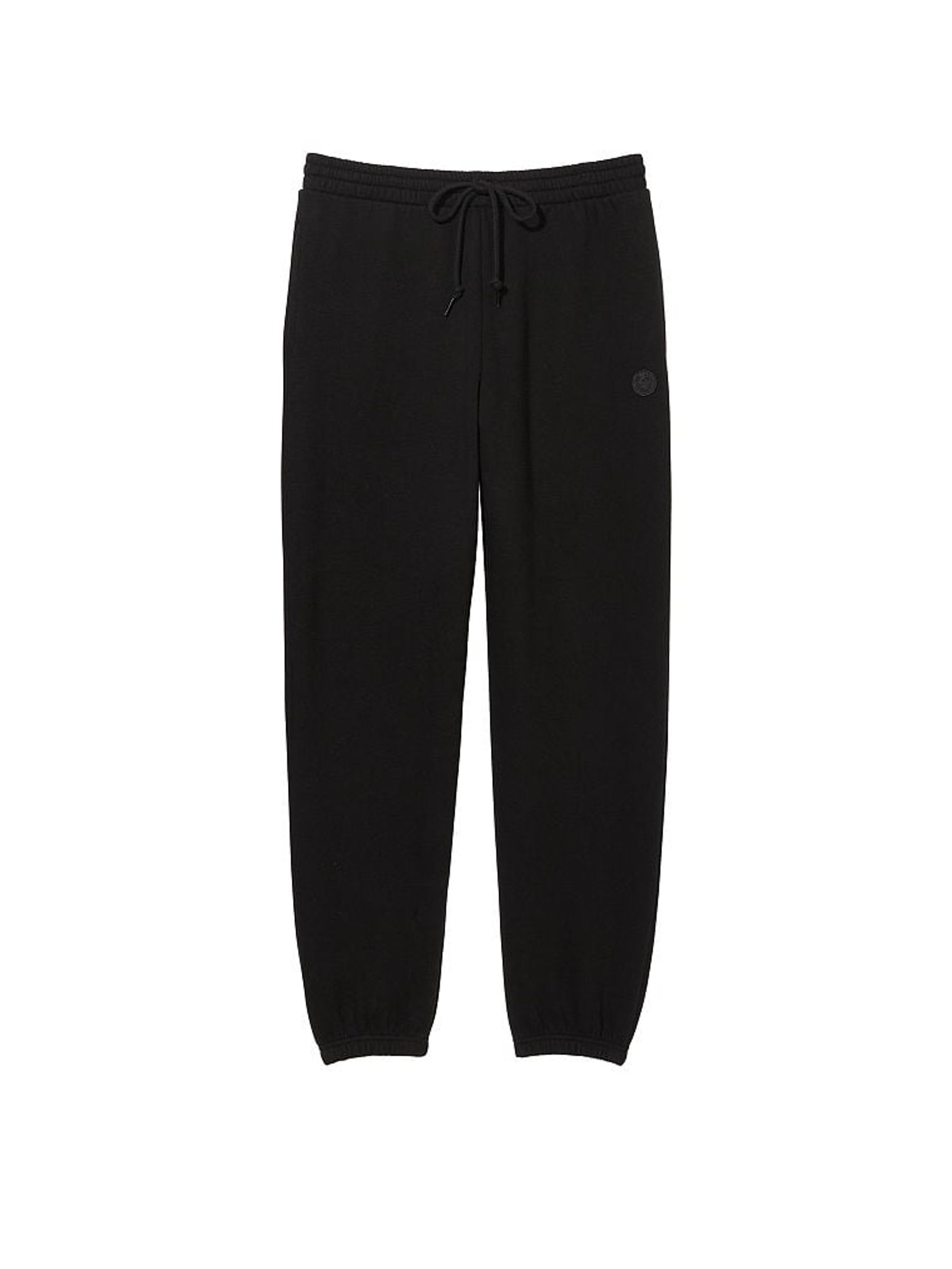 Pure Black Fleece Cuffed Jogger - Image 3 of 3