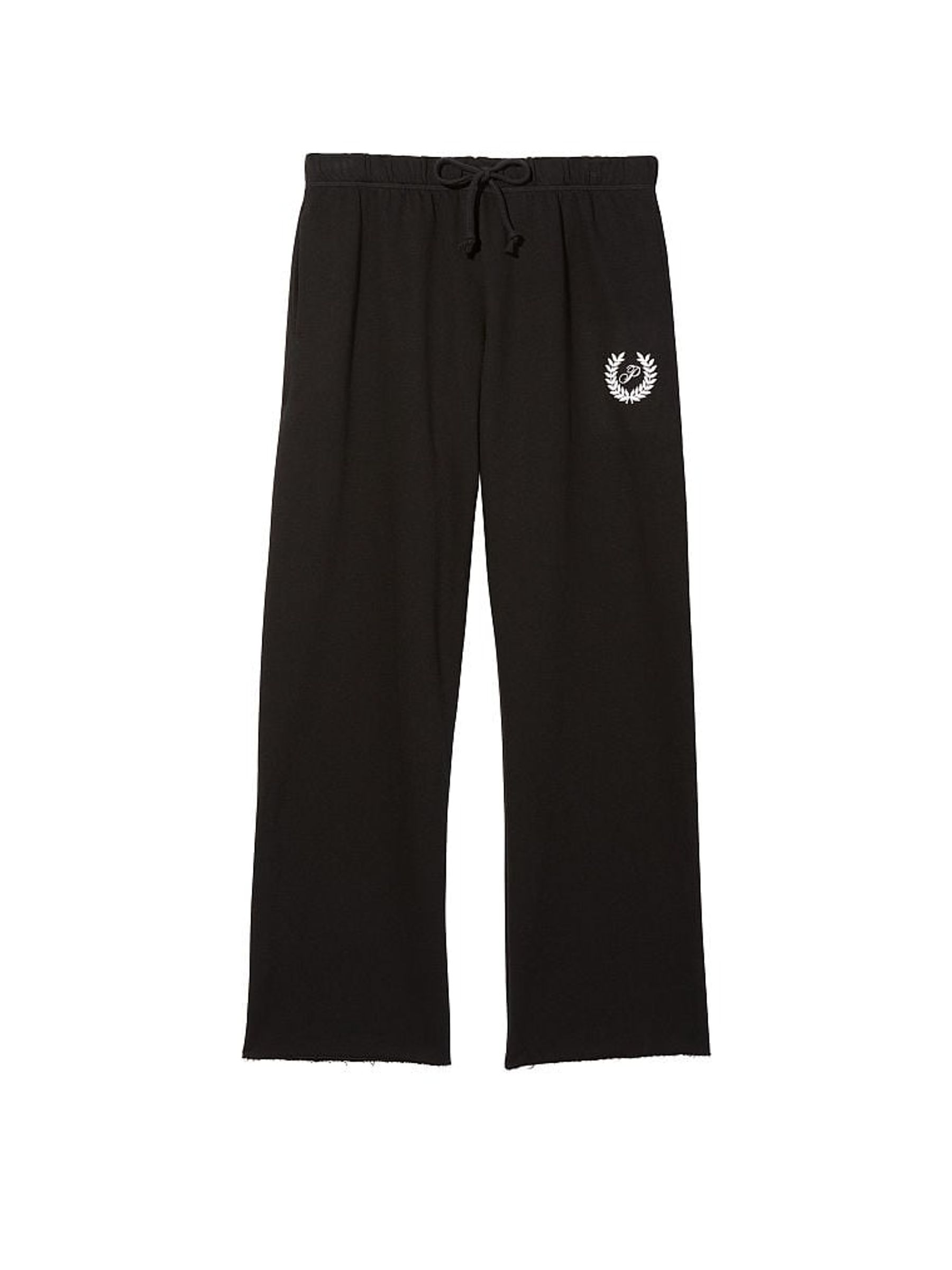 Pure Black Straight Leg Joggers - Image 3 of 3
