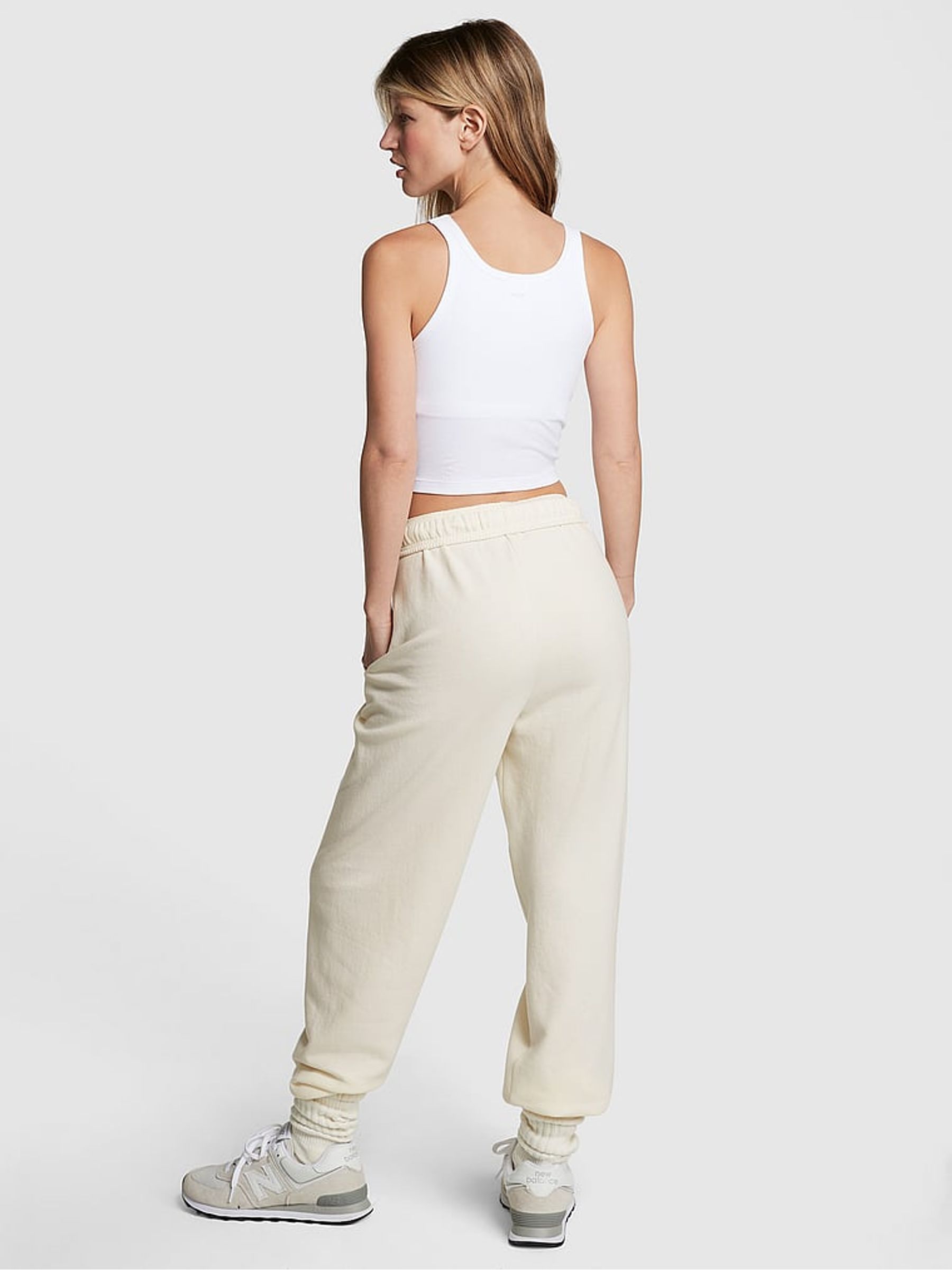 Creamer Beige Fleece Cuffed Jogger - Image 2 of 3