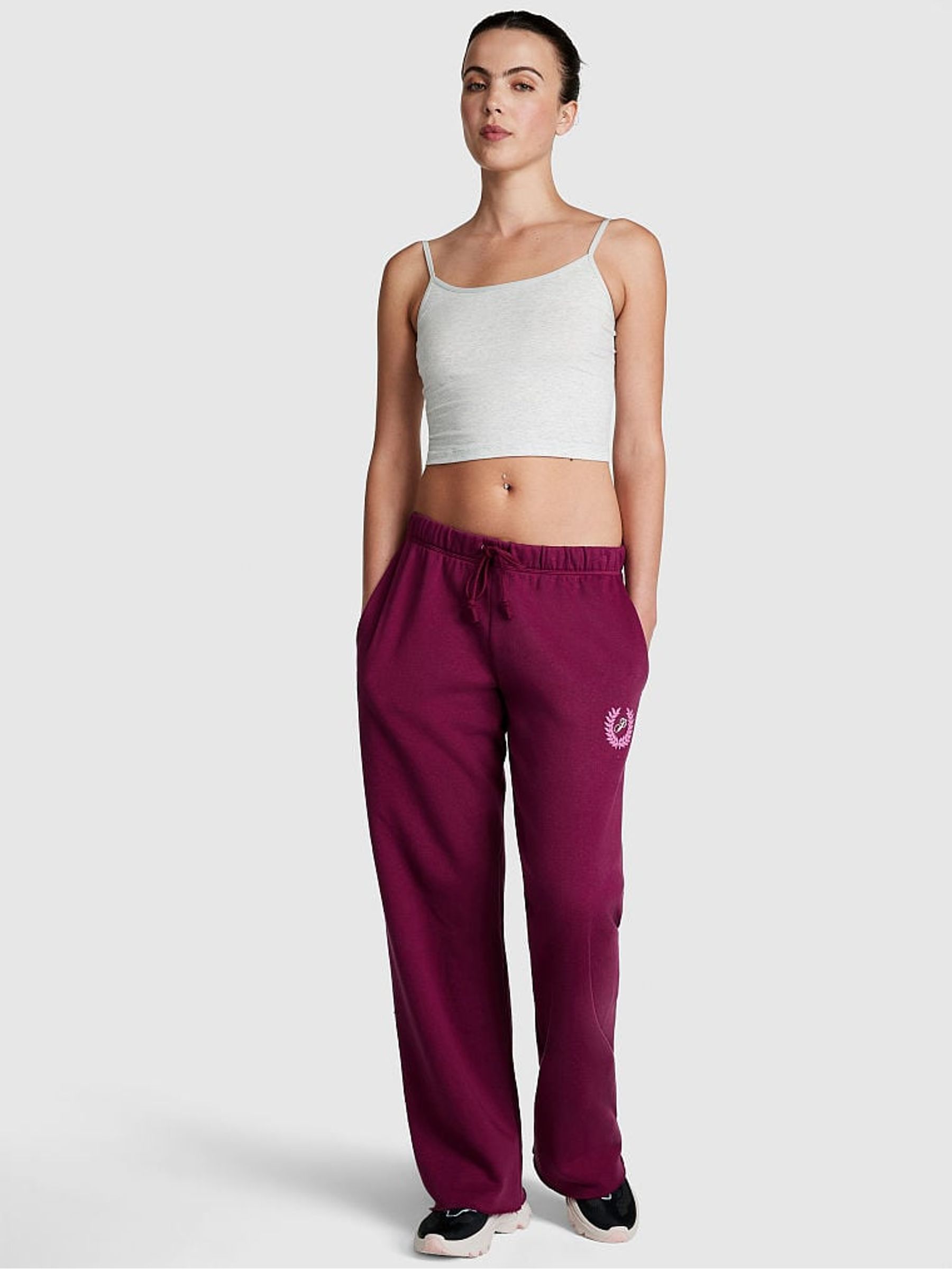 Vivid Magenta Pink Fleece Heritage Jogger - Image 1 of 3