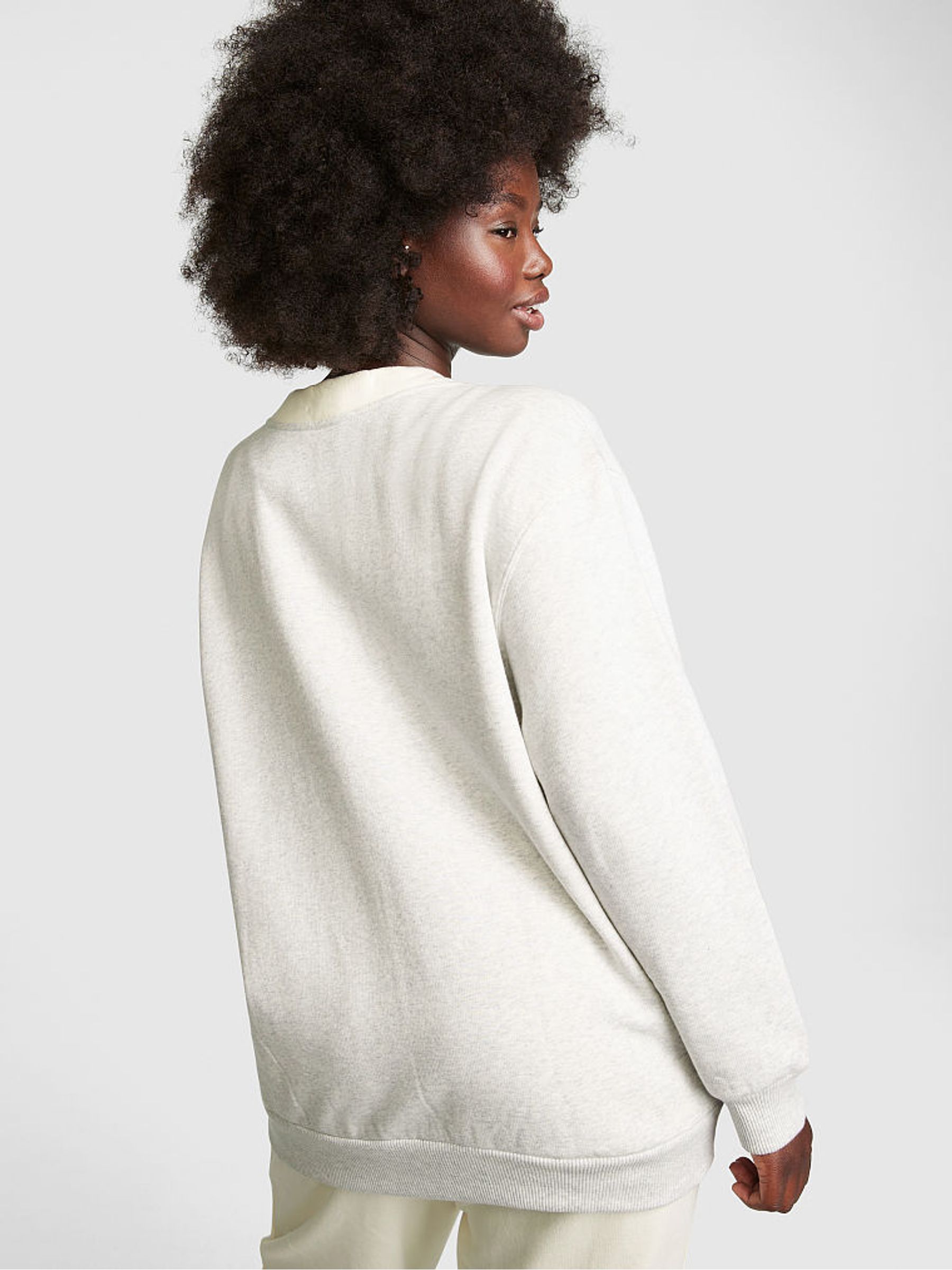 Heather Grey Elevated Fleece Boyfriend Cardigan - Image 2 of 4