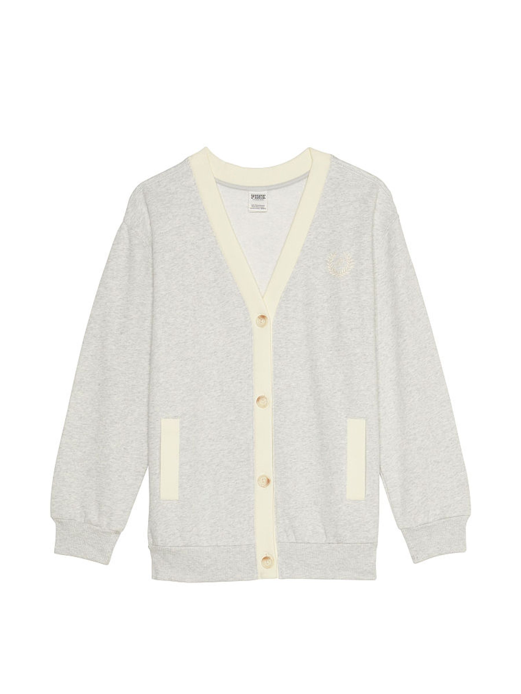 Heather Grey Elevated Fleece Boyfriend Cardigan - Image 4 of 4
