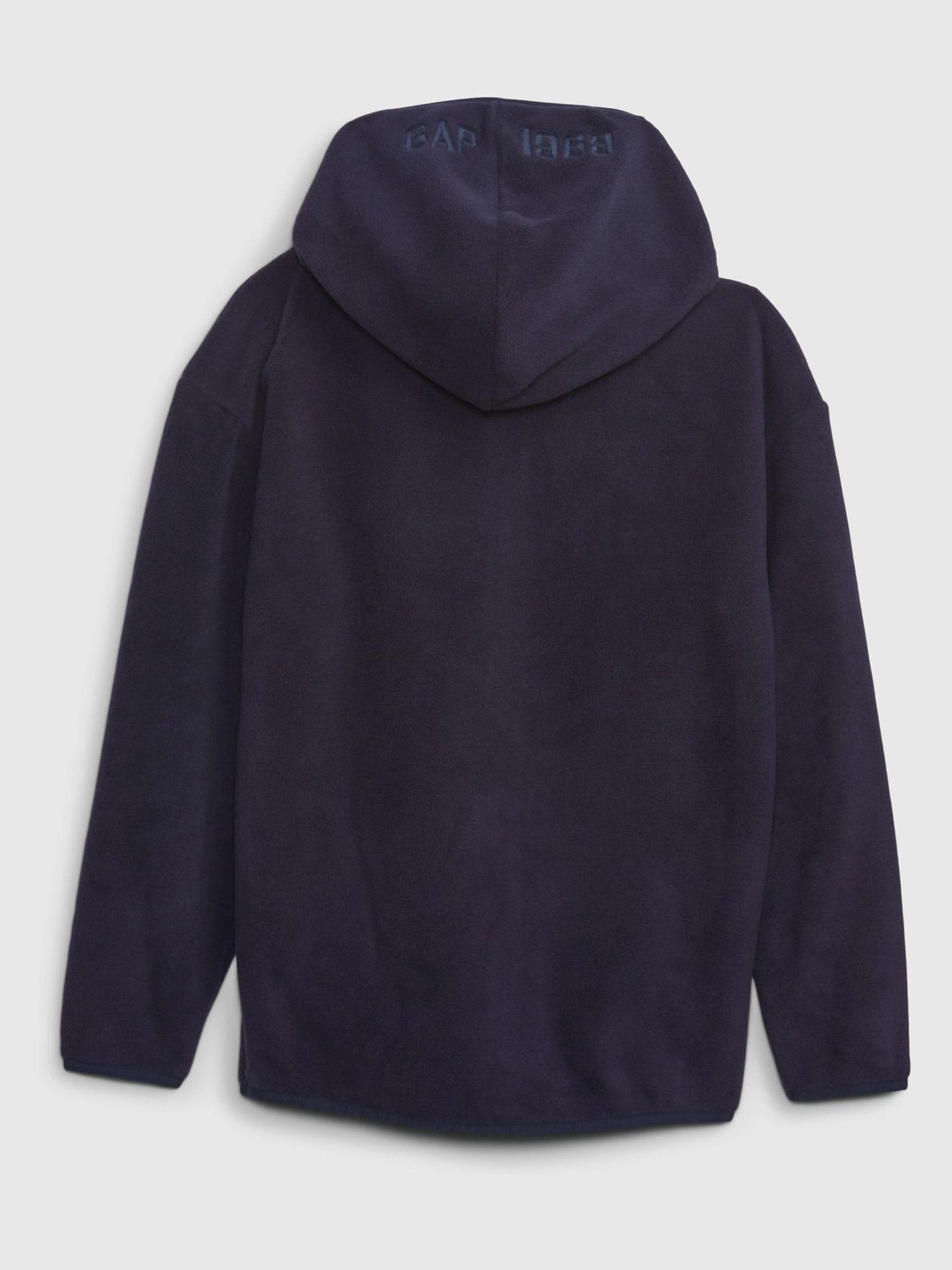 Navy Blue Arch Logo Zip Hoodie - Image 2 of 2