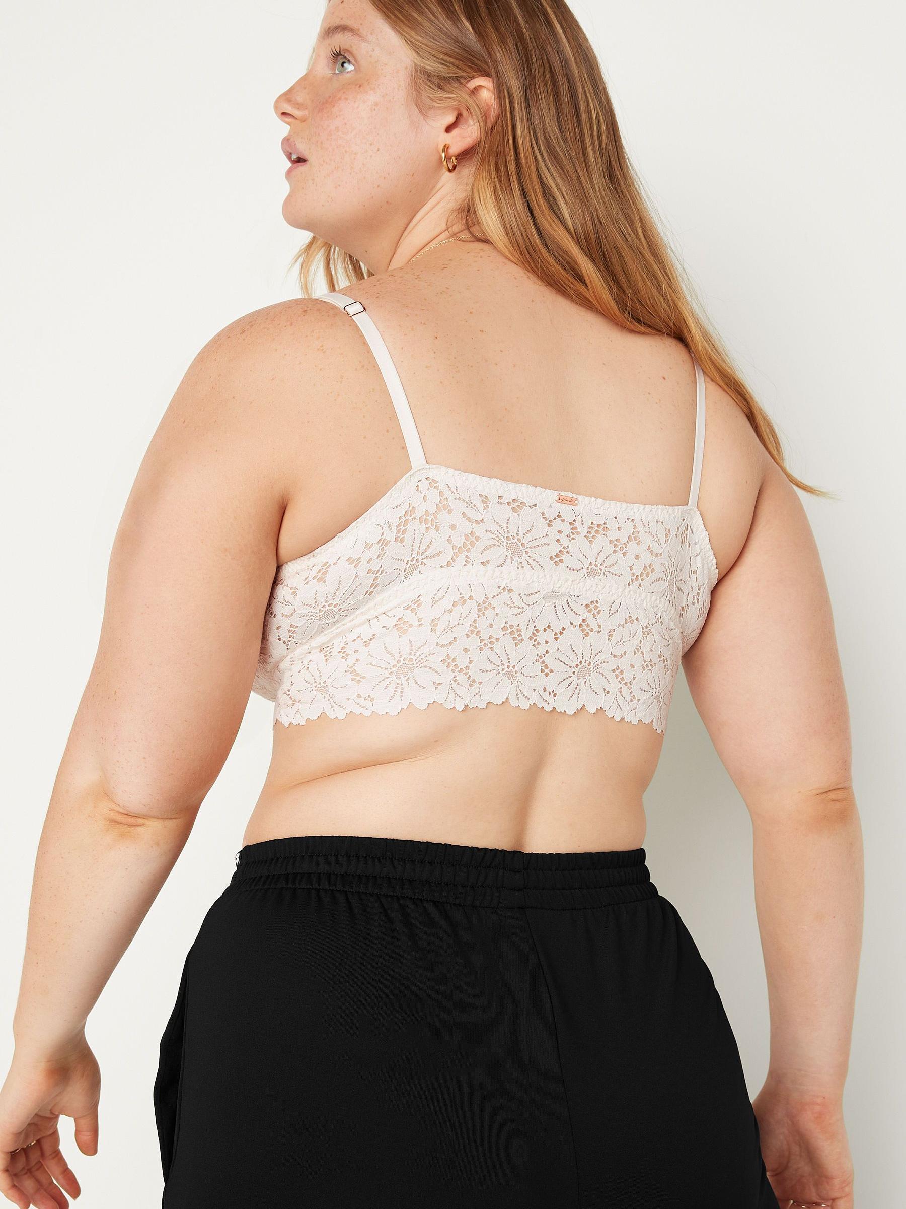 Coconut White Lace Longline Bralette - Image 2 of 4
