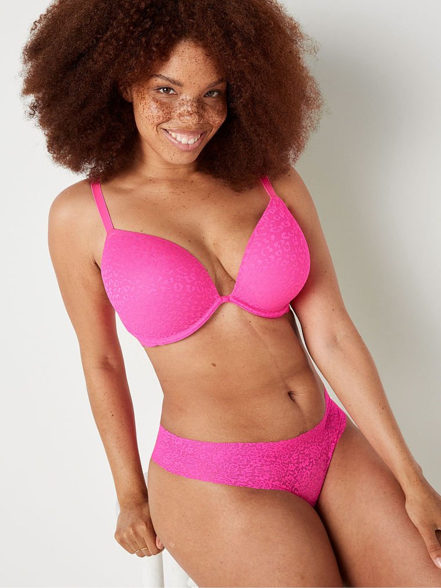 Atomic Pink Super Push Up T-Shirt Bra - Image 1 of 4