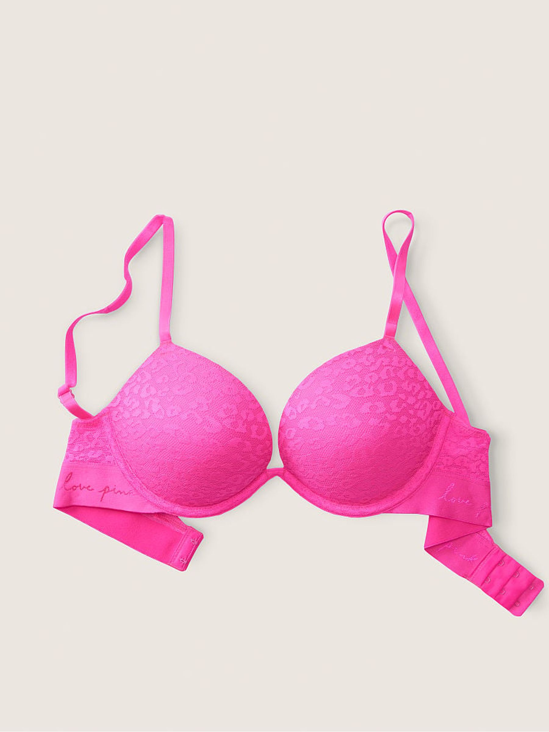 Atomic Pink Super Push Up T-Shirt Bra - Image 3 of 4