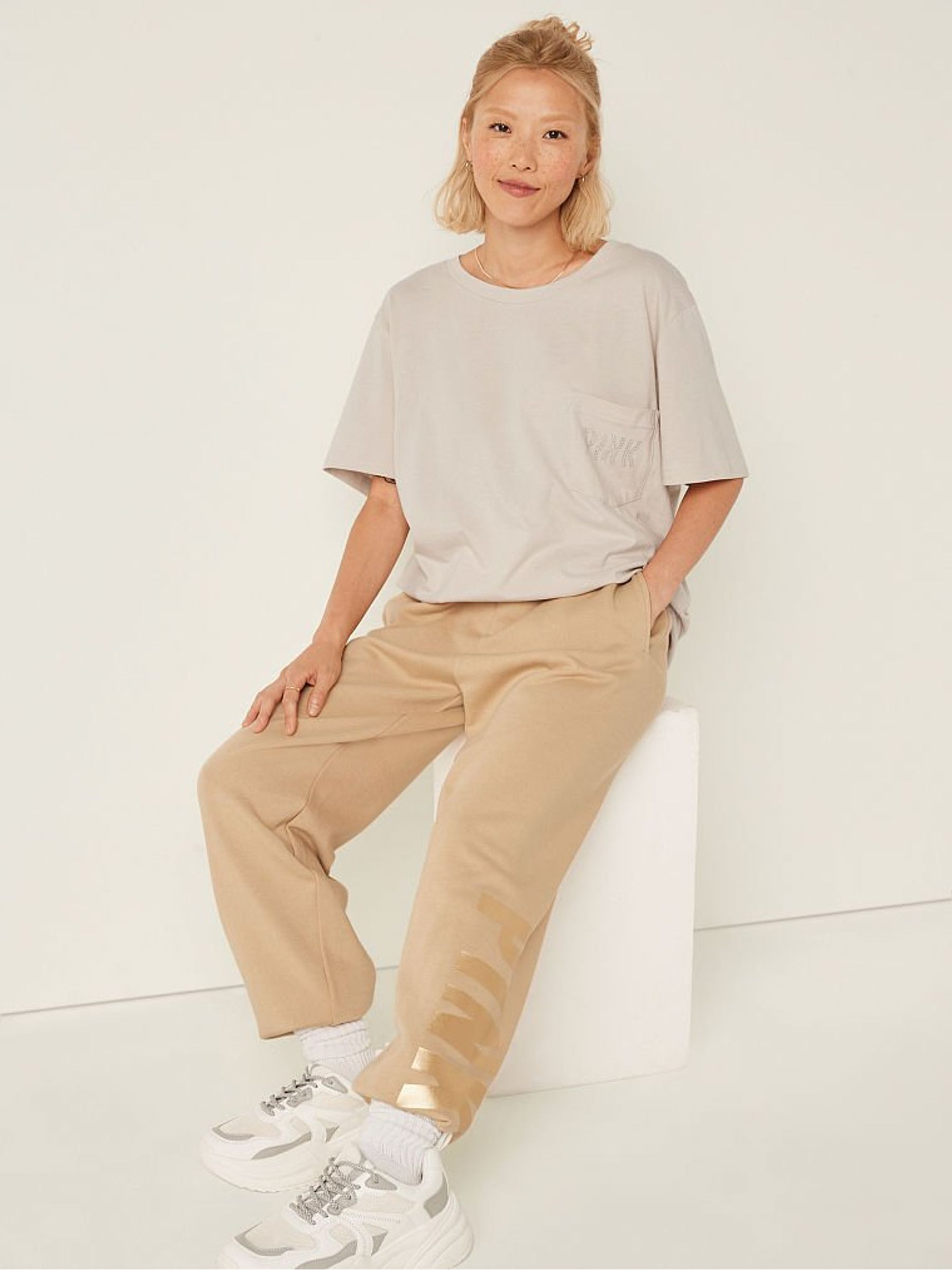 Vanilla Bean Shine Cream Logo Short Sleeve T-Shirt - Image 1 of 5