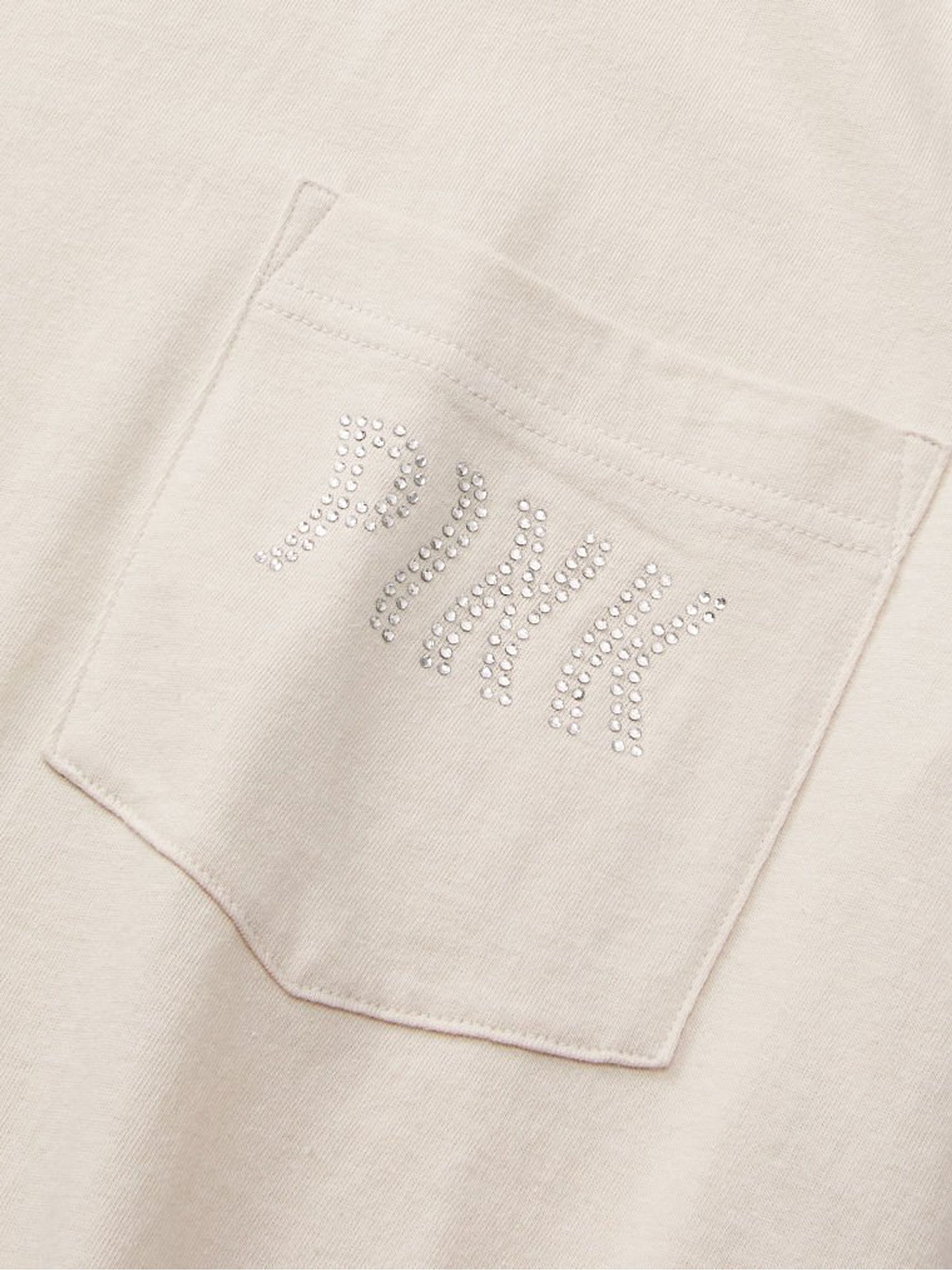 Vanilla Bean Shine Cream Logo Short Sleeve T-Shirt - Image 5 of 5