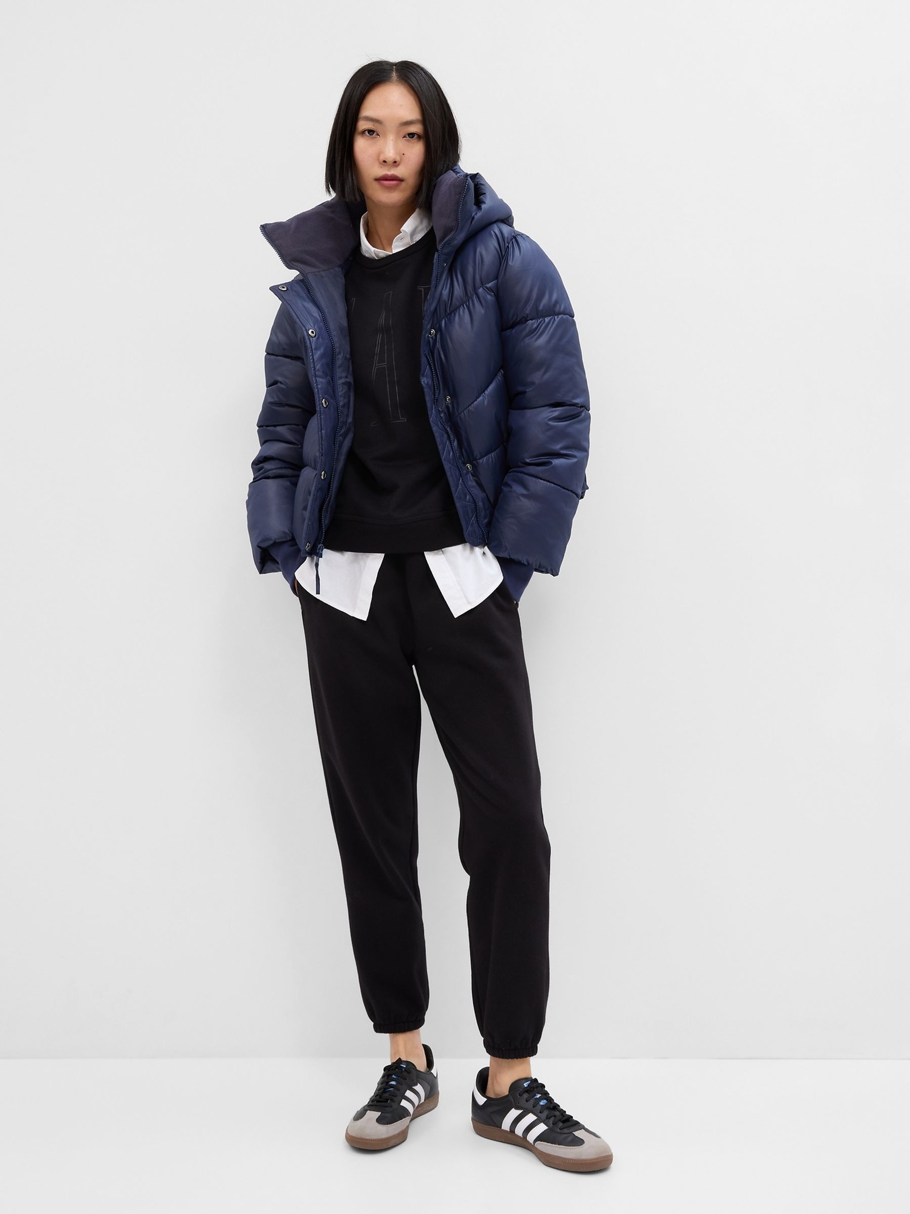 Blue ColdControl Max Cropped Puffer Coat - Image 1 of 1