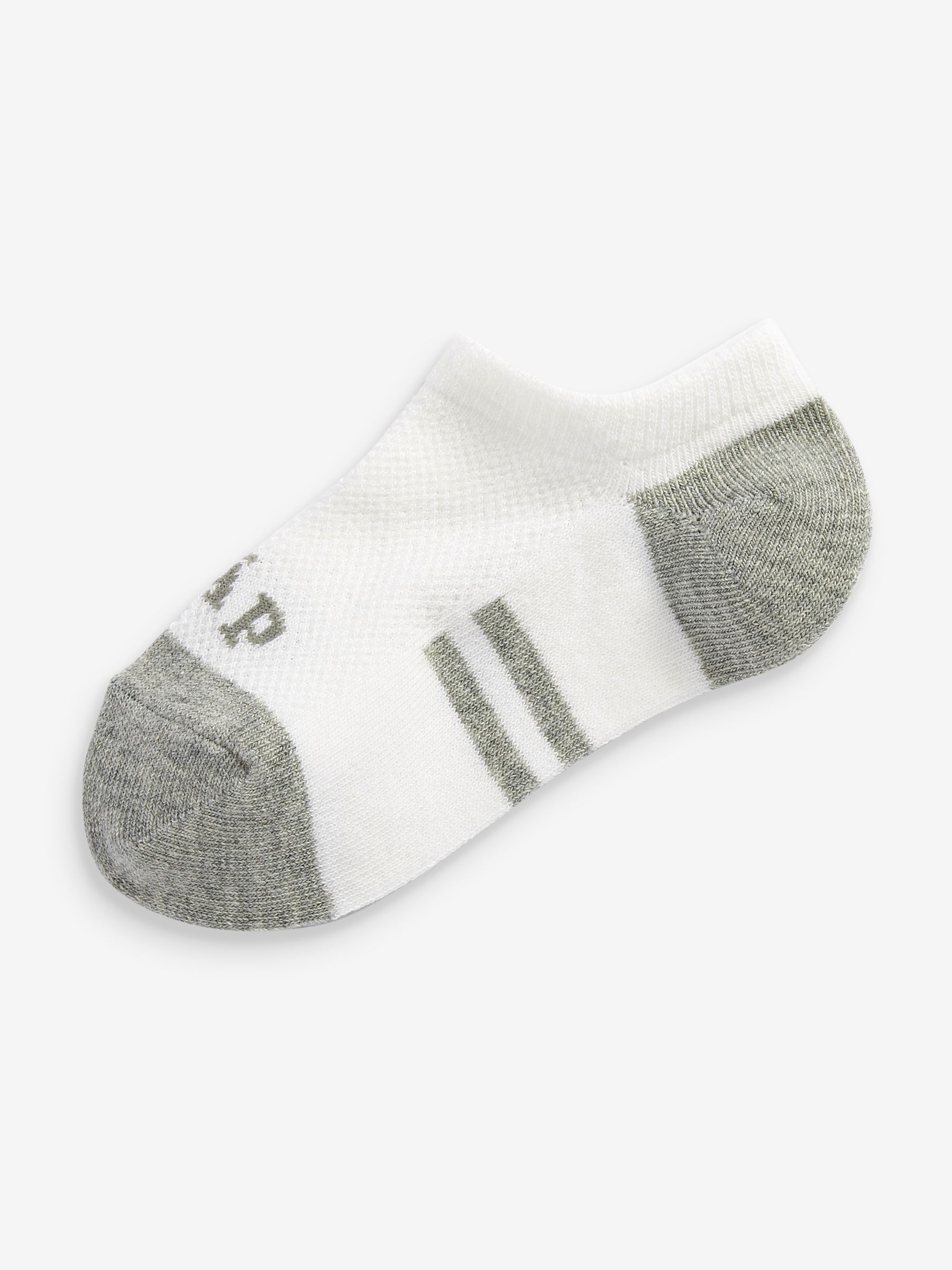 White Logo Ankle Socks 3-Pack - Image 2 of 2