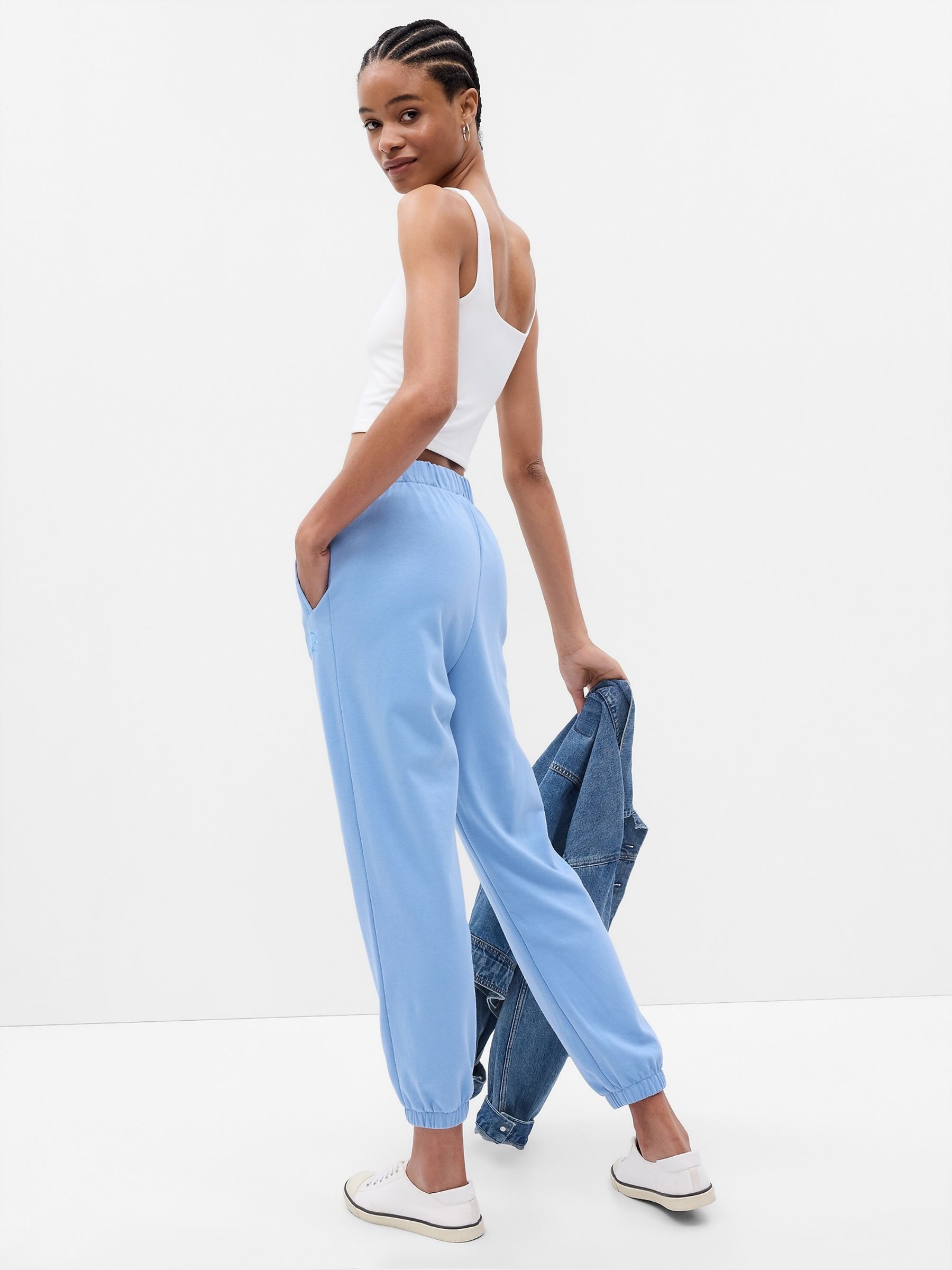 Blue Vintage Soft Logo Joggers - Image 2 of 2
