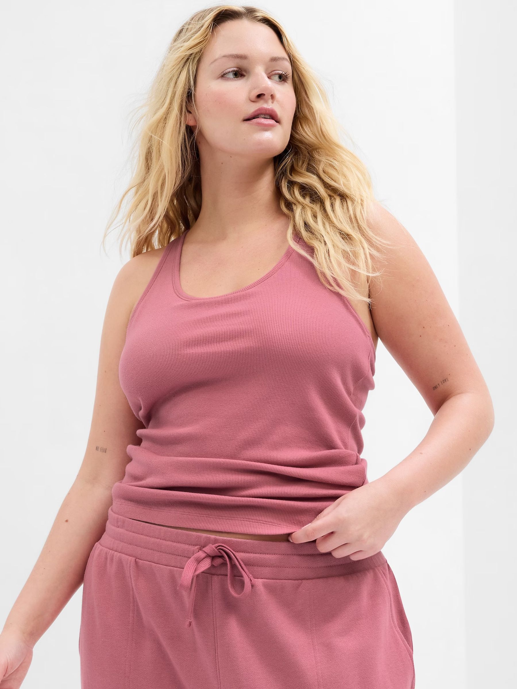 Pink Ribbed Support Vest - Image 1 of 4