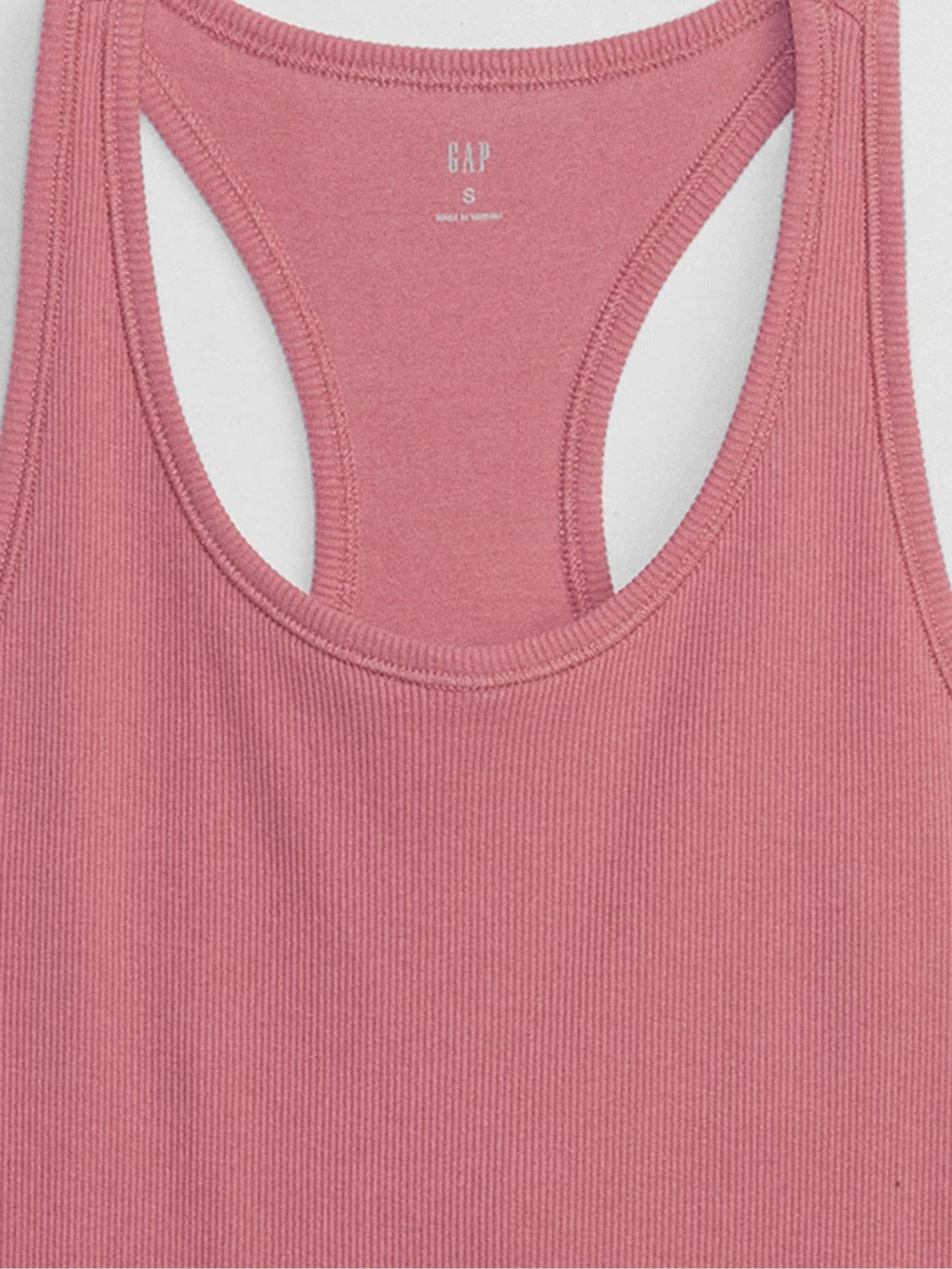 Pink Ribbed Support Vest - Image 4 of 4