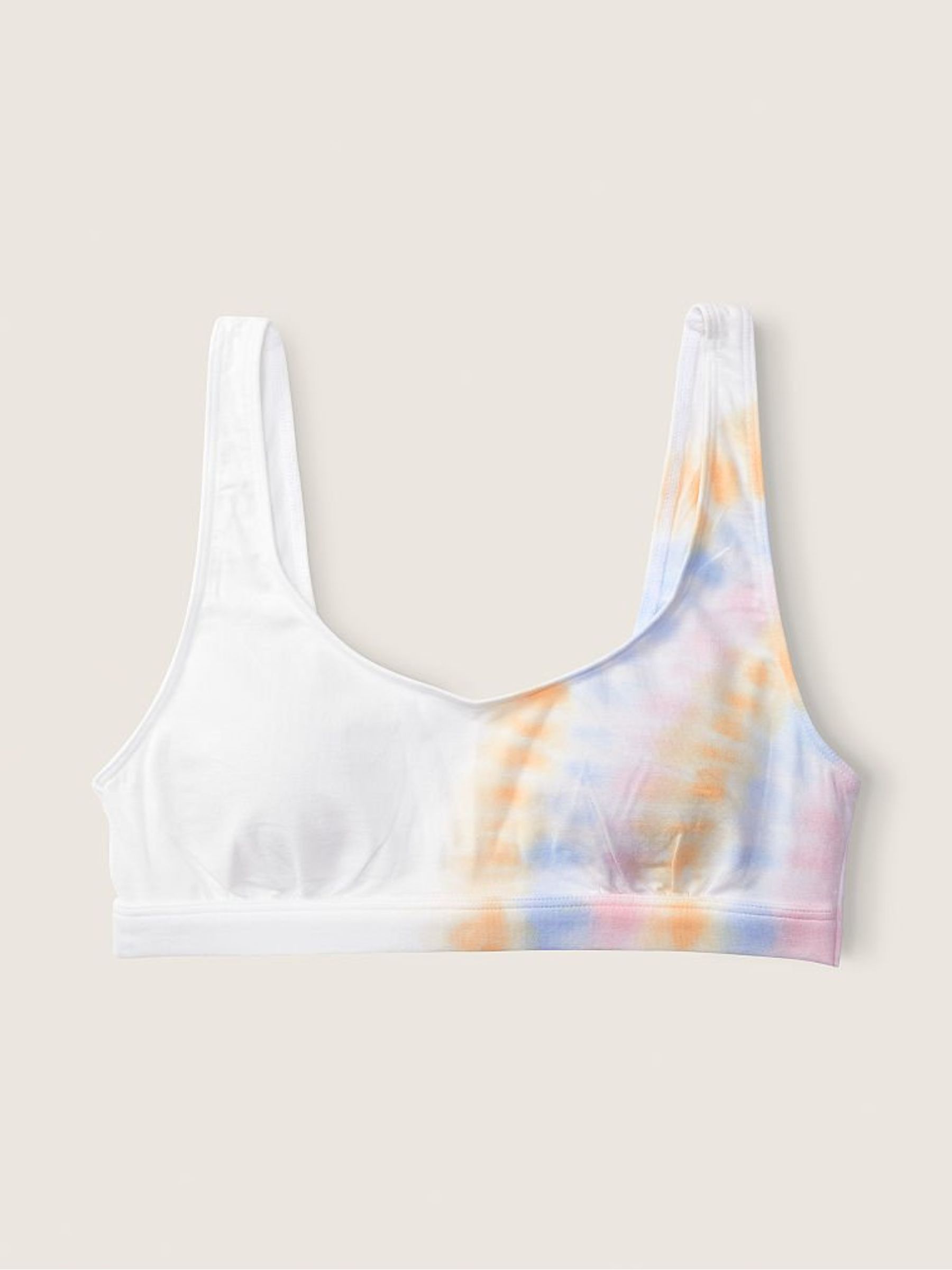 Clear Cotton Scoop Bralette - Image 4 of 4