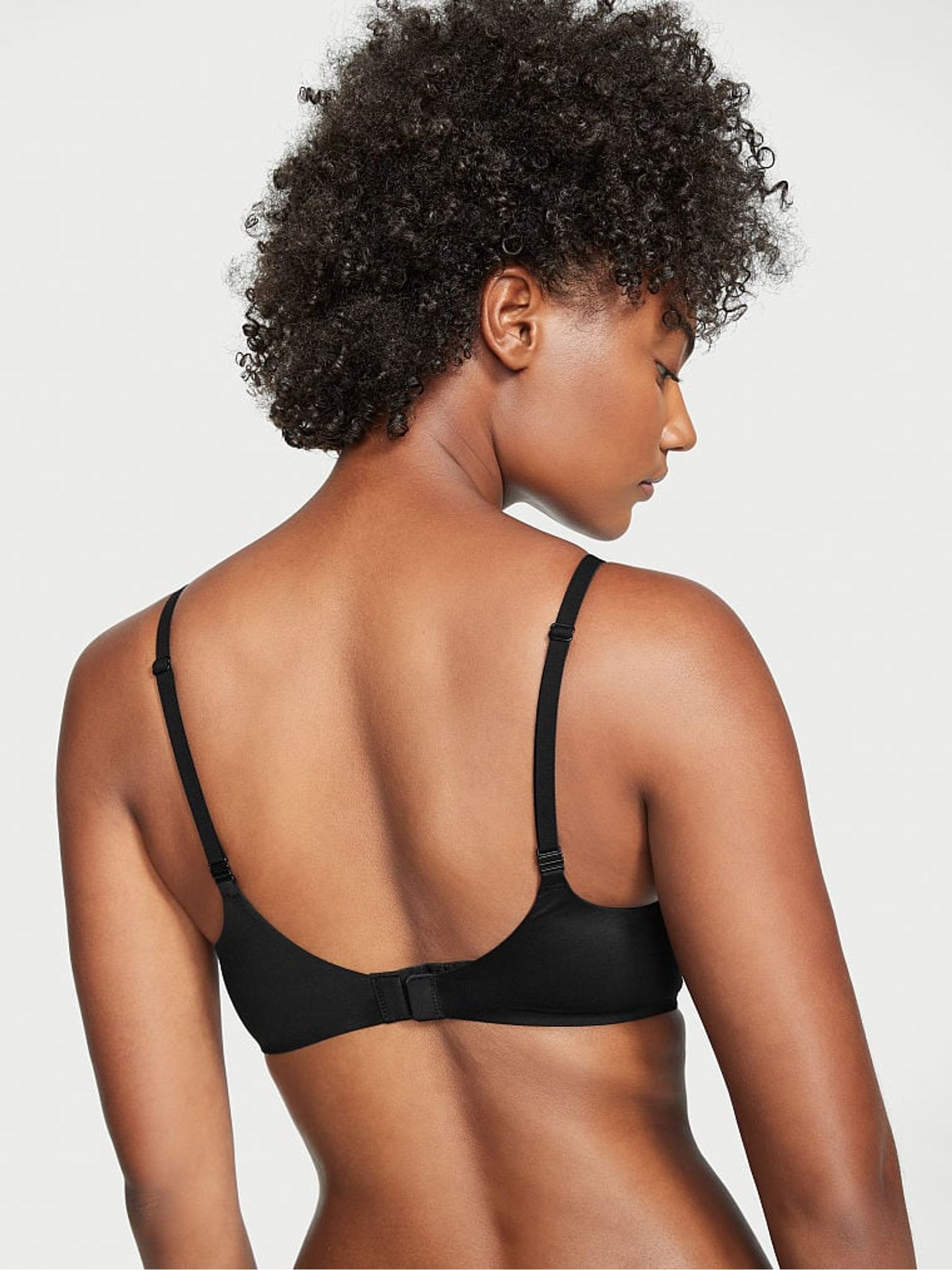 Black Smooth Non Wired Push Up Bra - Image 2 of 4