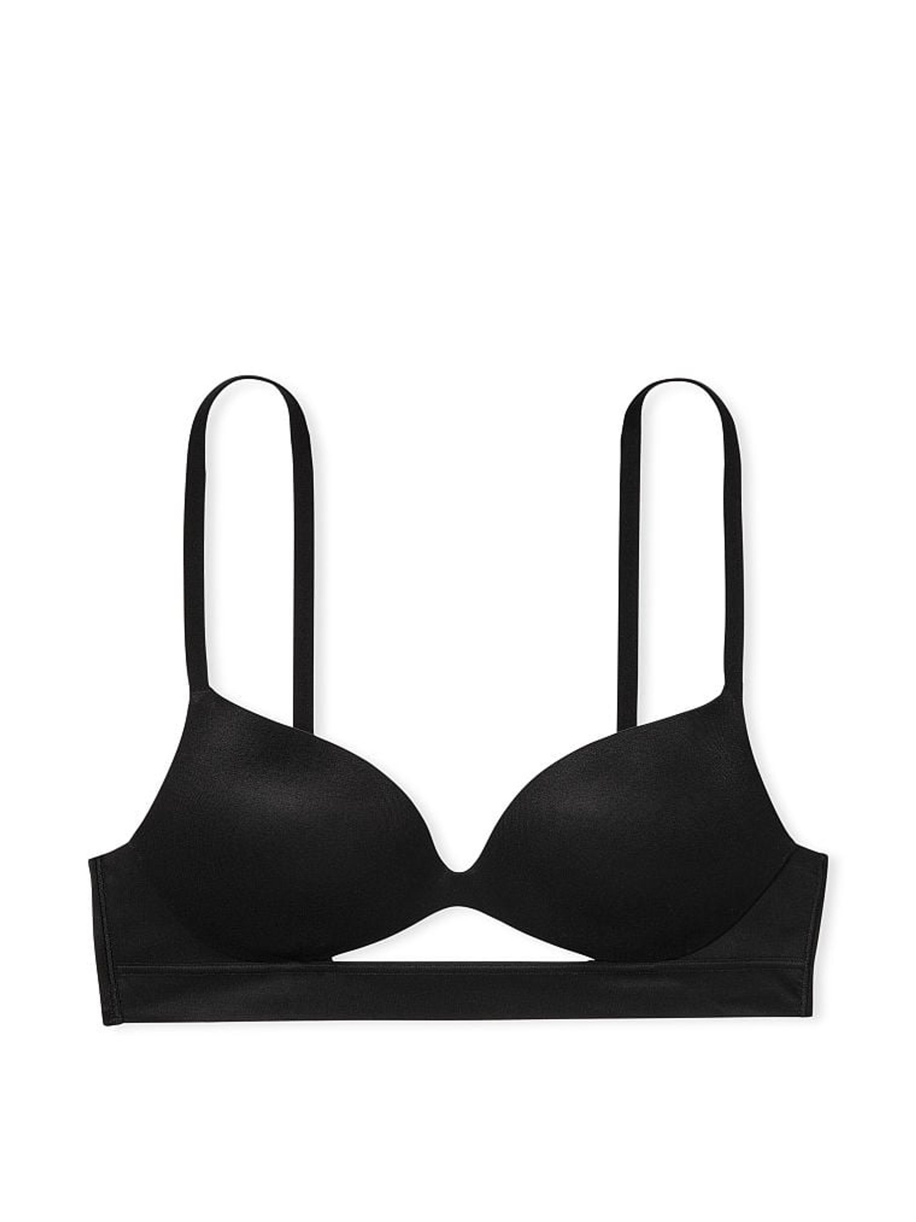 Black Smooth Non Wired Push Up Bra - Image 3 of 4